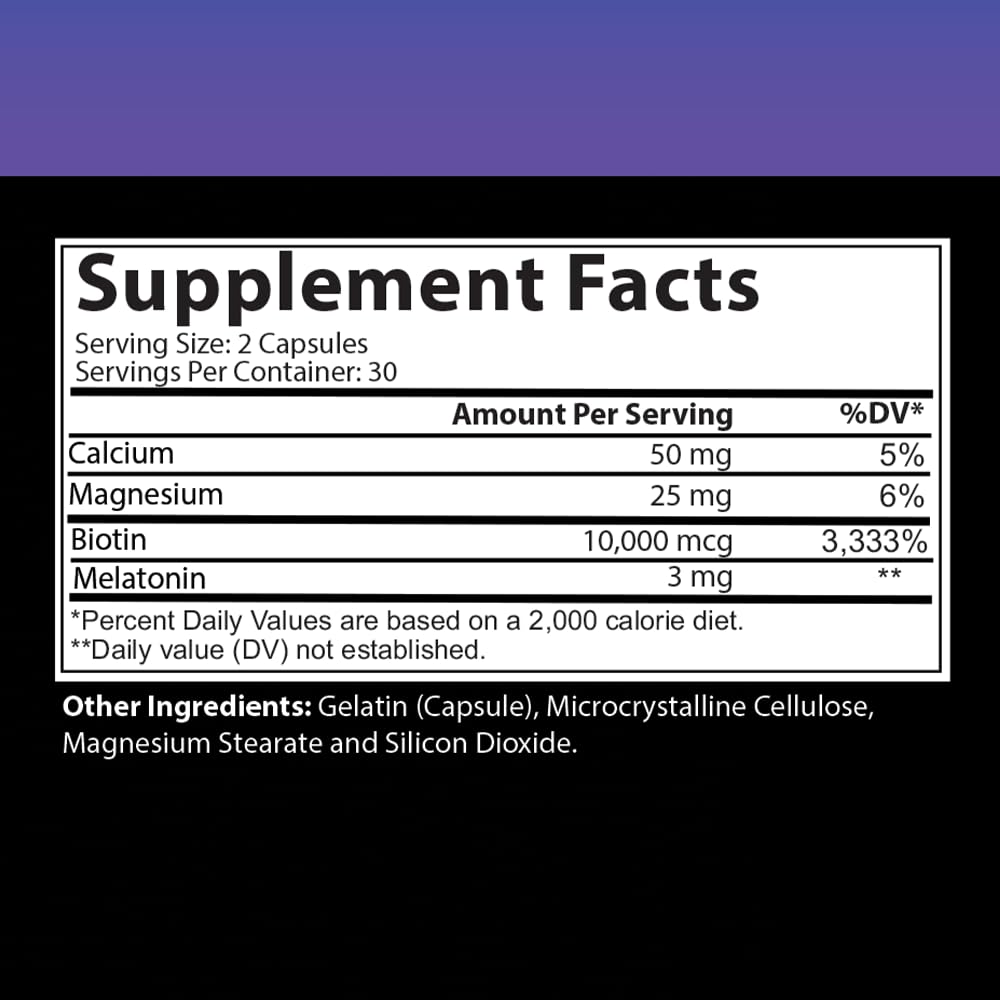 Angry Supplements Hair Envy PM 60 Capsules