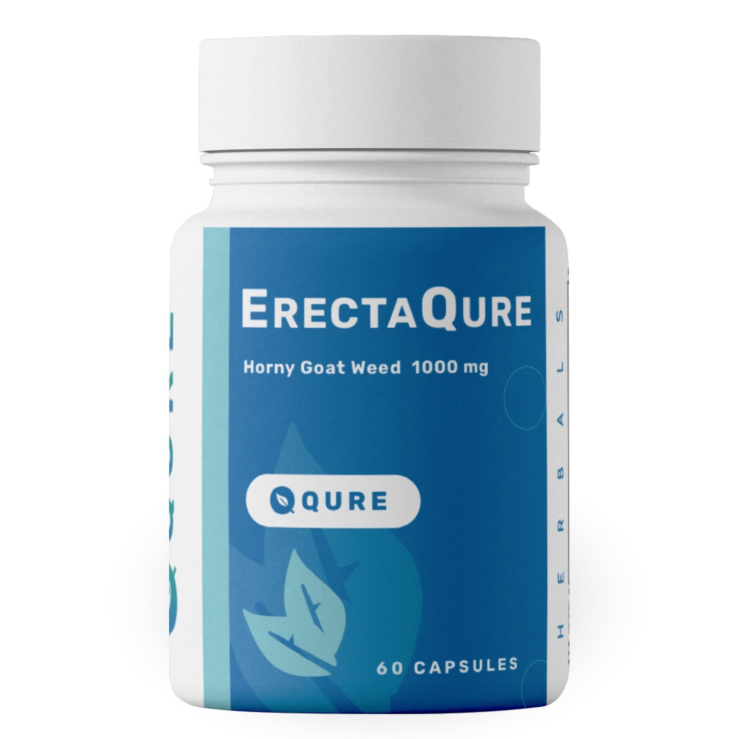 QurItAll ErectaQure Horny Goat Weed for Men - Male Enhancing Supplement for Increased Male Drive - Tongkat Ali, Ginseng Root & Superoxide Anions, 60 Capsules