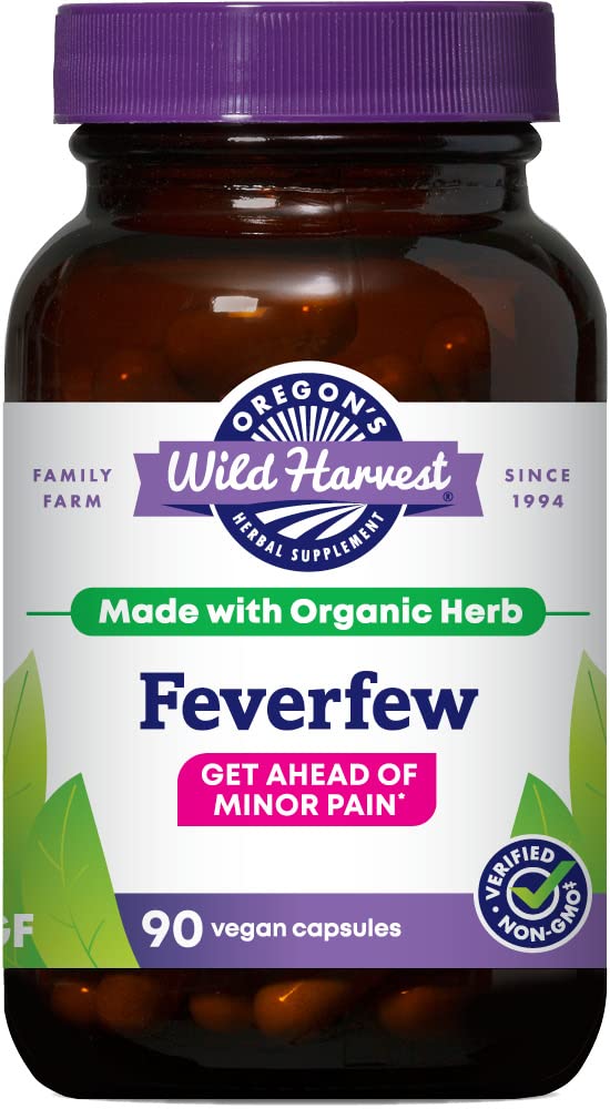 Oregon's Wild Harvest Non-GMO Feverfew Capsules, 90 Count