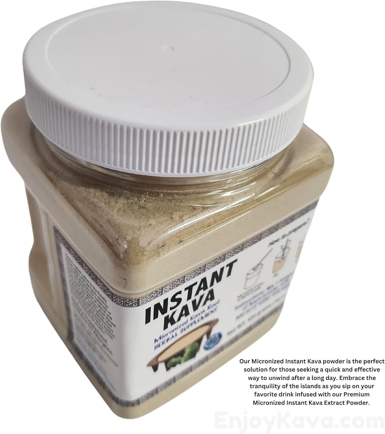 Enjoy Kava KAVA On The Go Instant Kava Powder, 16 oz