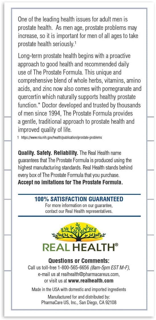 Real Health Prostate for Men 270 Tablets