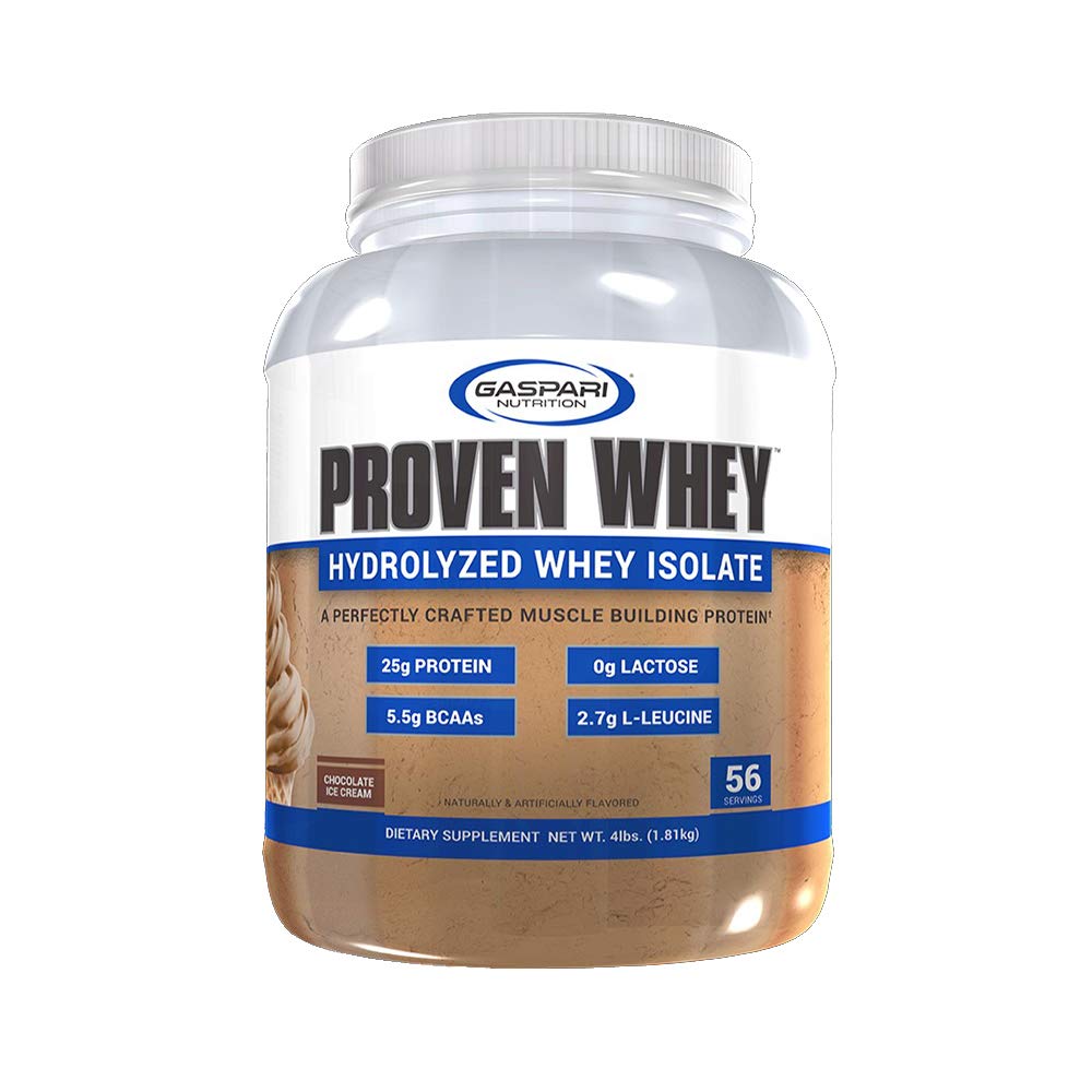 Gaspari Nutrition Proven Whey Hydrolyzed Whey Isolate Protein Powder, 64 Servings