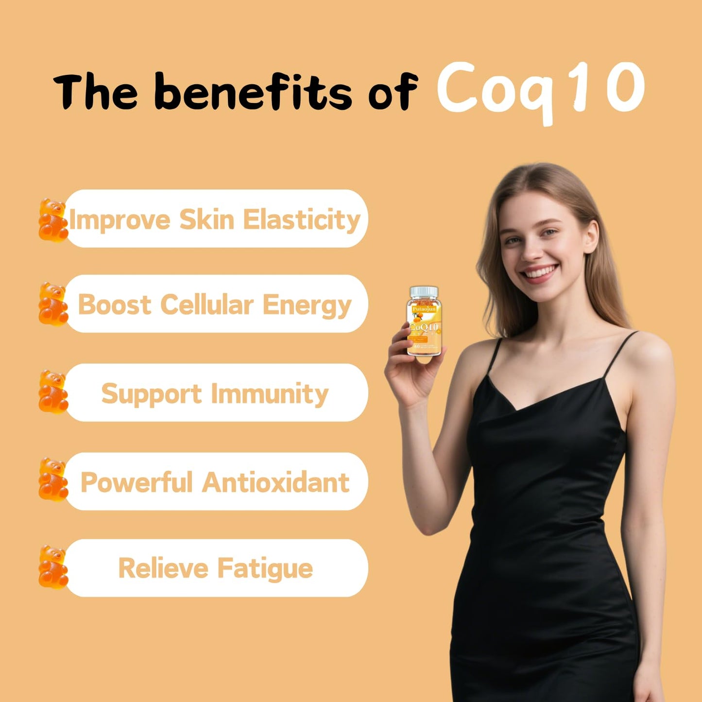 Putaojun CoQ10 Gummies 120 Count