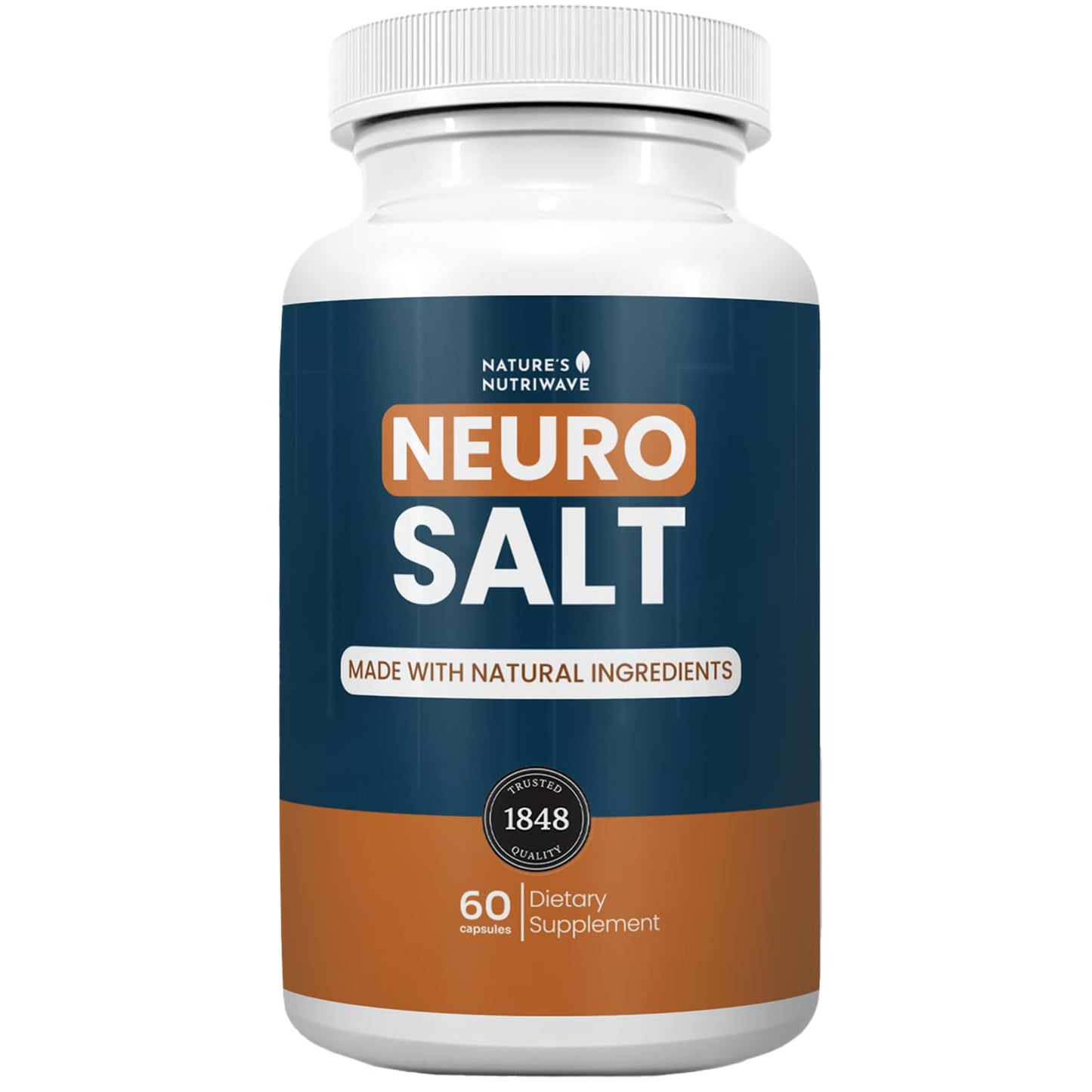 Nature’s NutriWave NeuroSalt Passionflower, Marshmallow & Corydalis Capsule, 60 Count