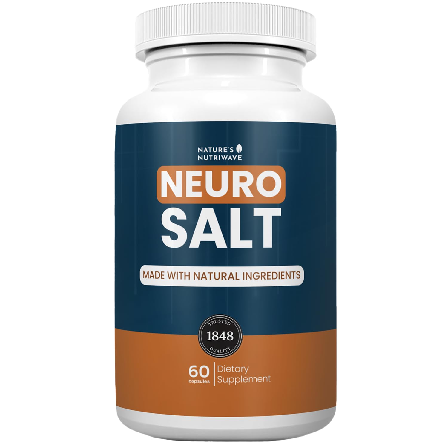 Nature’s NutriWave NeuroSalt Passionflower, Marshmallow & Corydalis Capsule, 60 Count