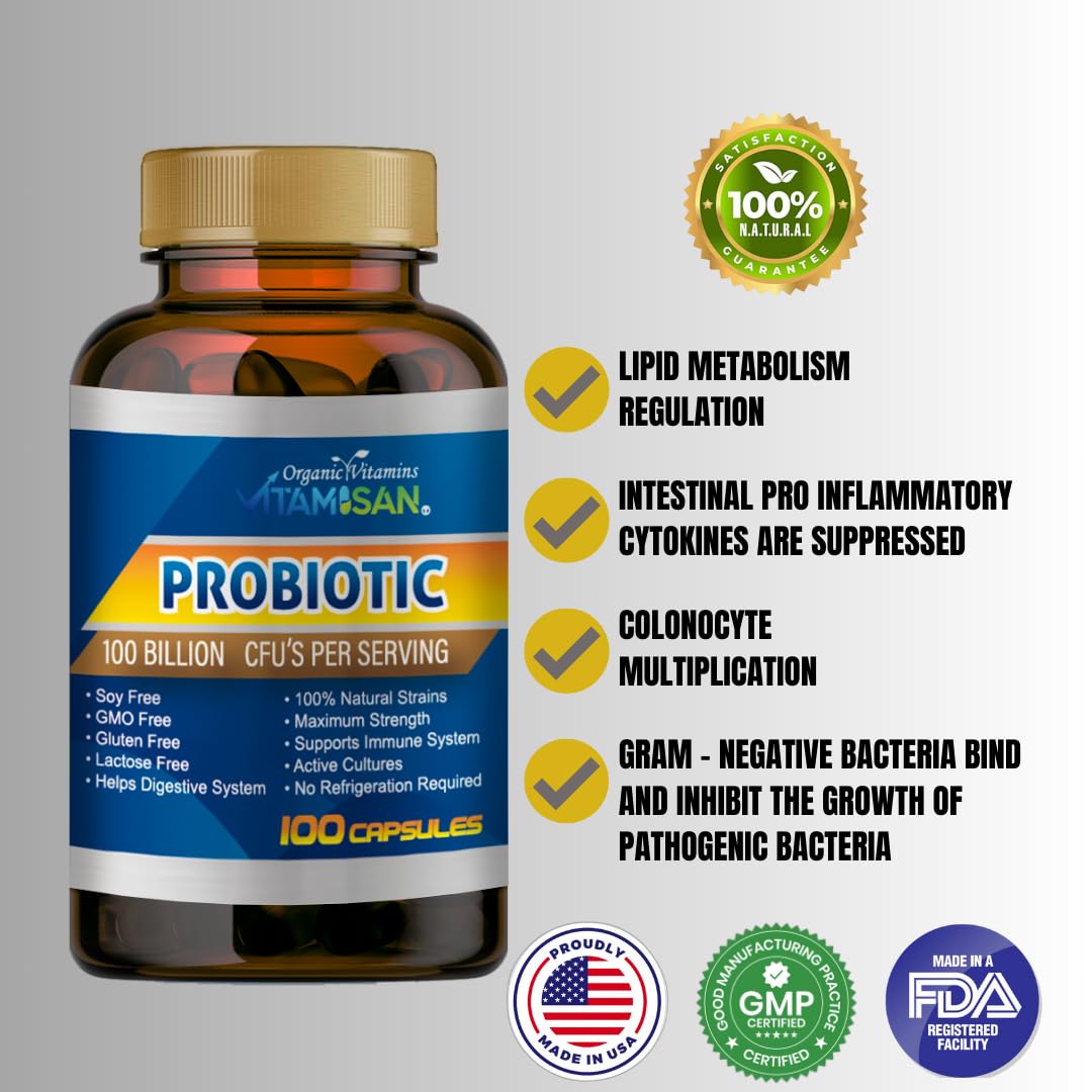 Generic Probiotic Supplement Capsule, 300 Capsules