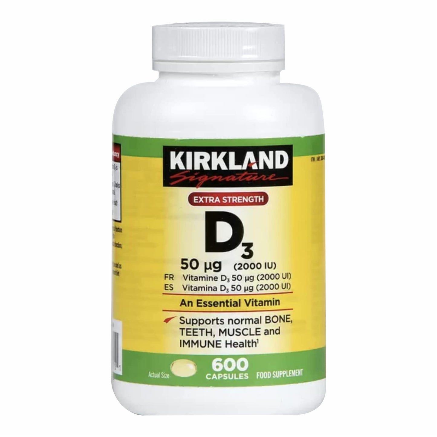 Kirkland Vitamin D3 Maximum Strength Softgels 1200