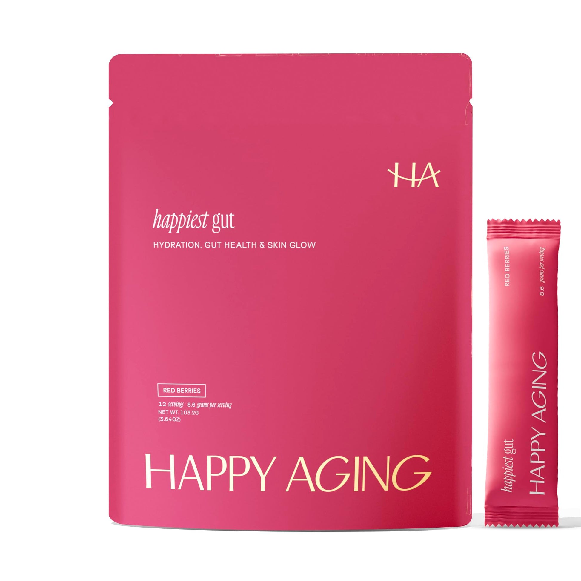 Happy Aging Electrolytes Powder Packets for Women 3.65 Ounce