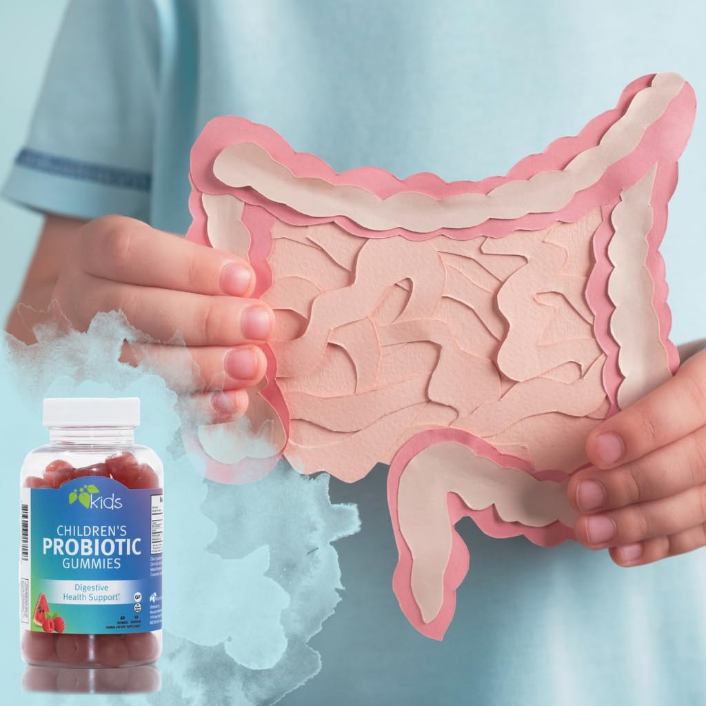 Mountain Meadow Herbs Children's Probiotic Gummies for Kids Digestive Regularity Support Immune System + Microbiome Health for Kids Ages 3+ No Added Sugar Gummy 60