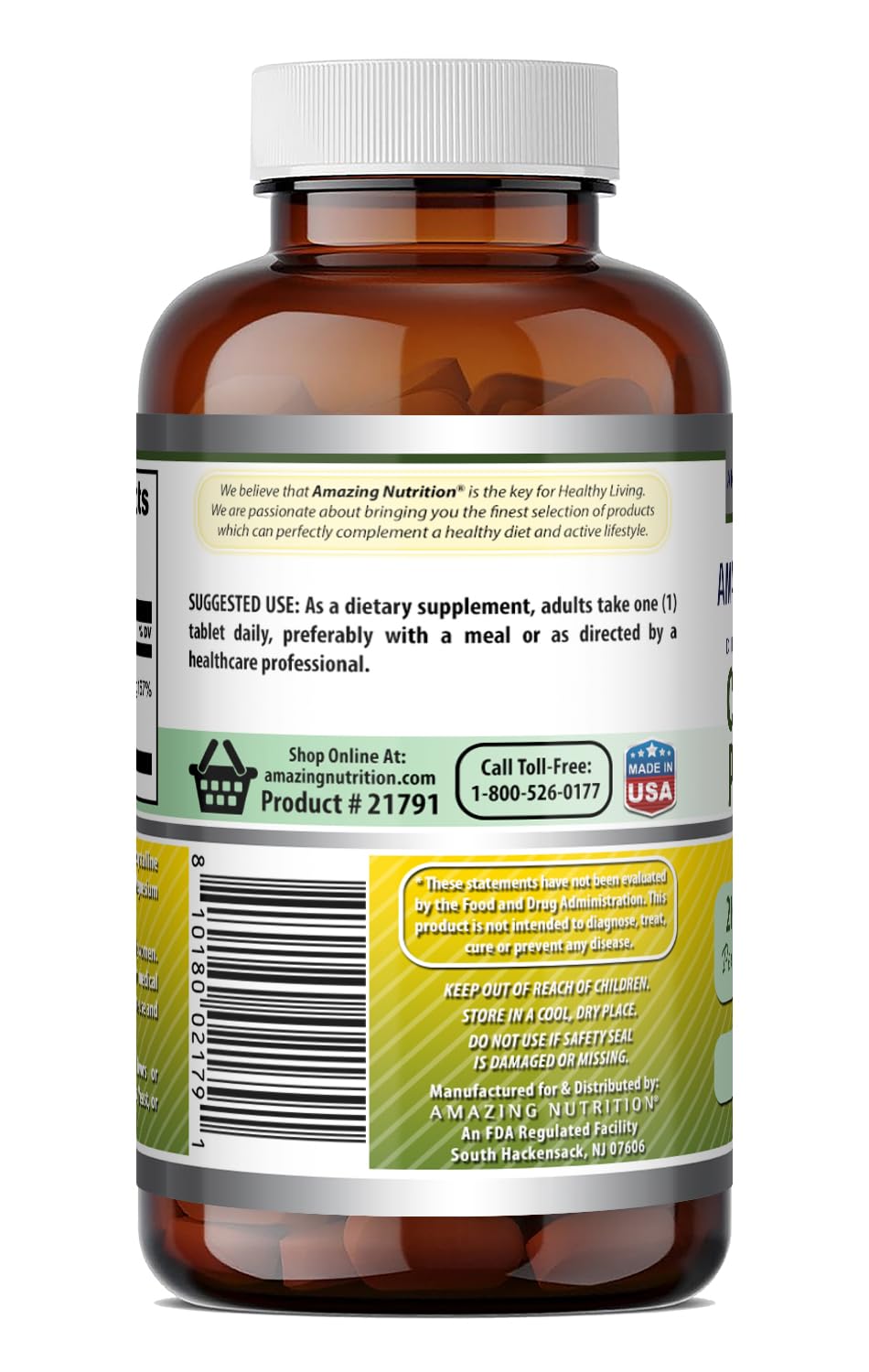 Amazing Nutrition Chromium Picolinate 200 mcg Tablets, 240 Count