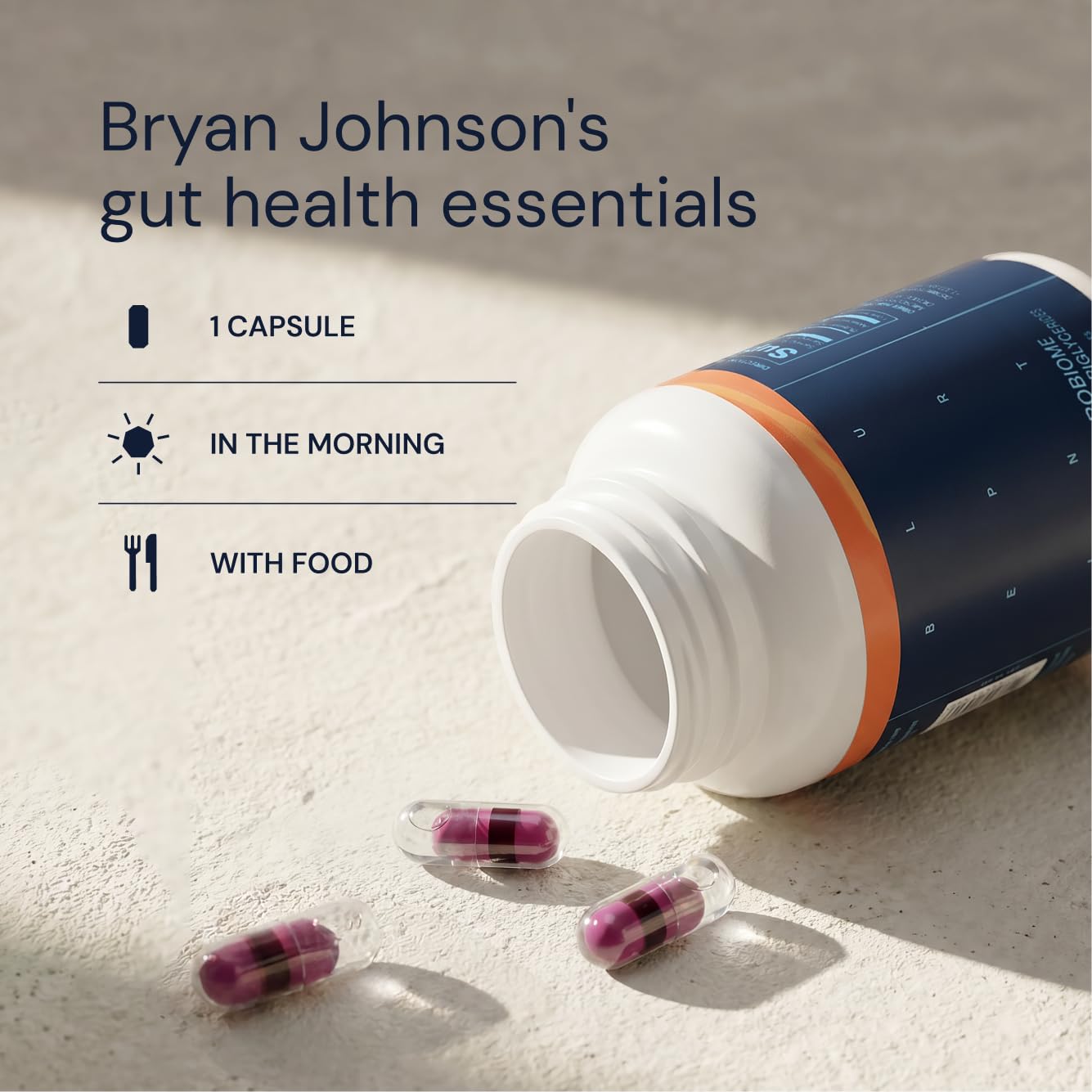 Blueprint Bryan Johnson Essential Microbiome Capsules 30 Count
