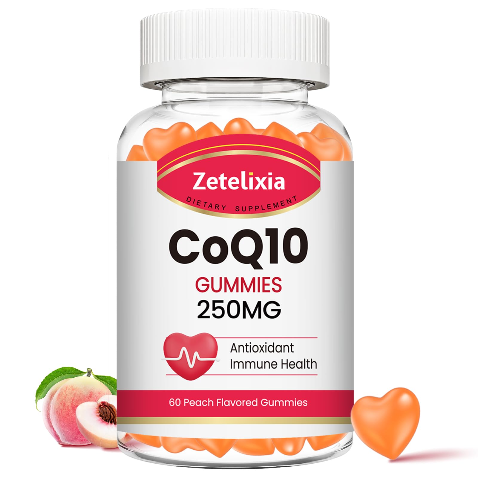 Zetelixia CoQ10 Gummies 60 Count
