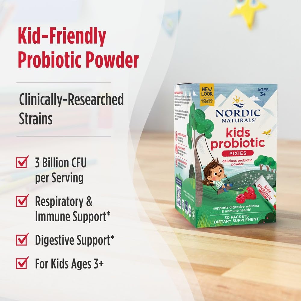 Nordic Naturals Kids Probiotic Quick Melt Powder 30 Packets
