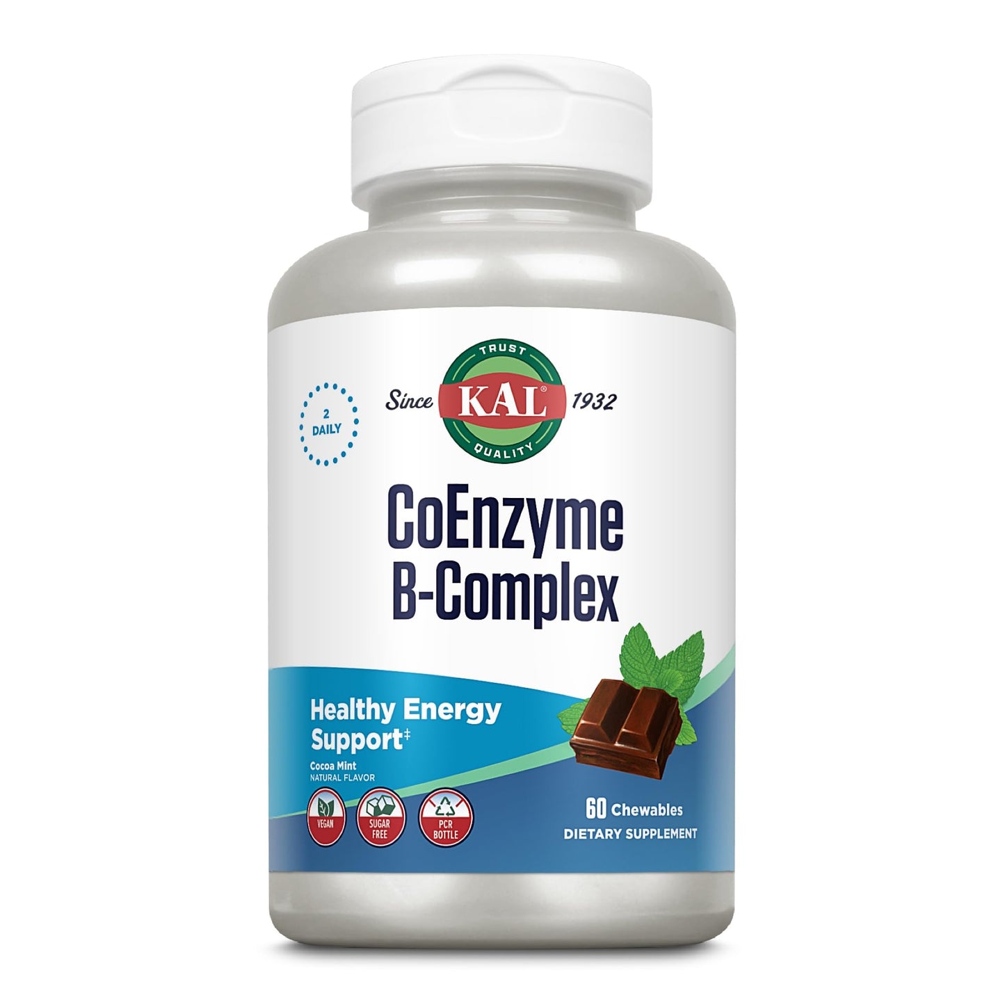 KAL CoEnzyme Vitamin B Complex Chewable 60 Count