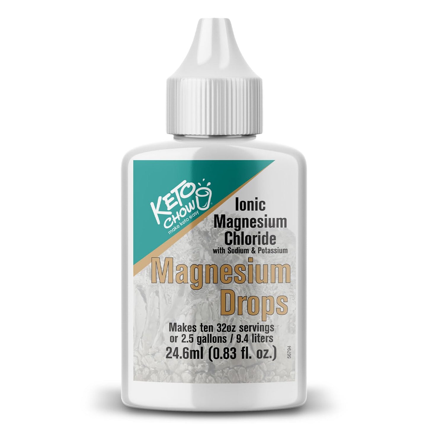 Keto Chow Ionic Magnesium Chloride Supplement Powder 0.83 Fl Oz