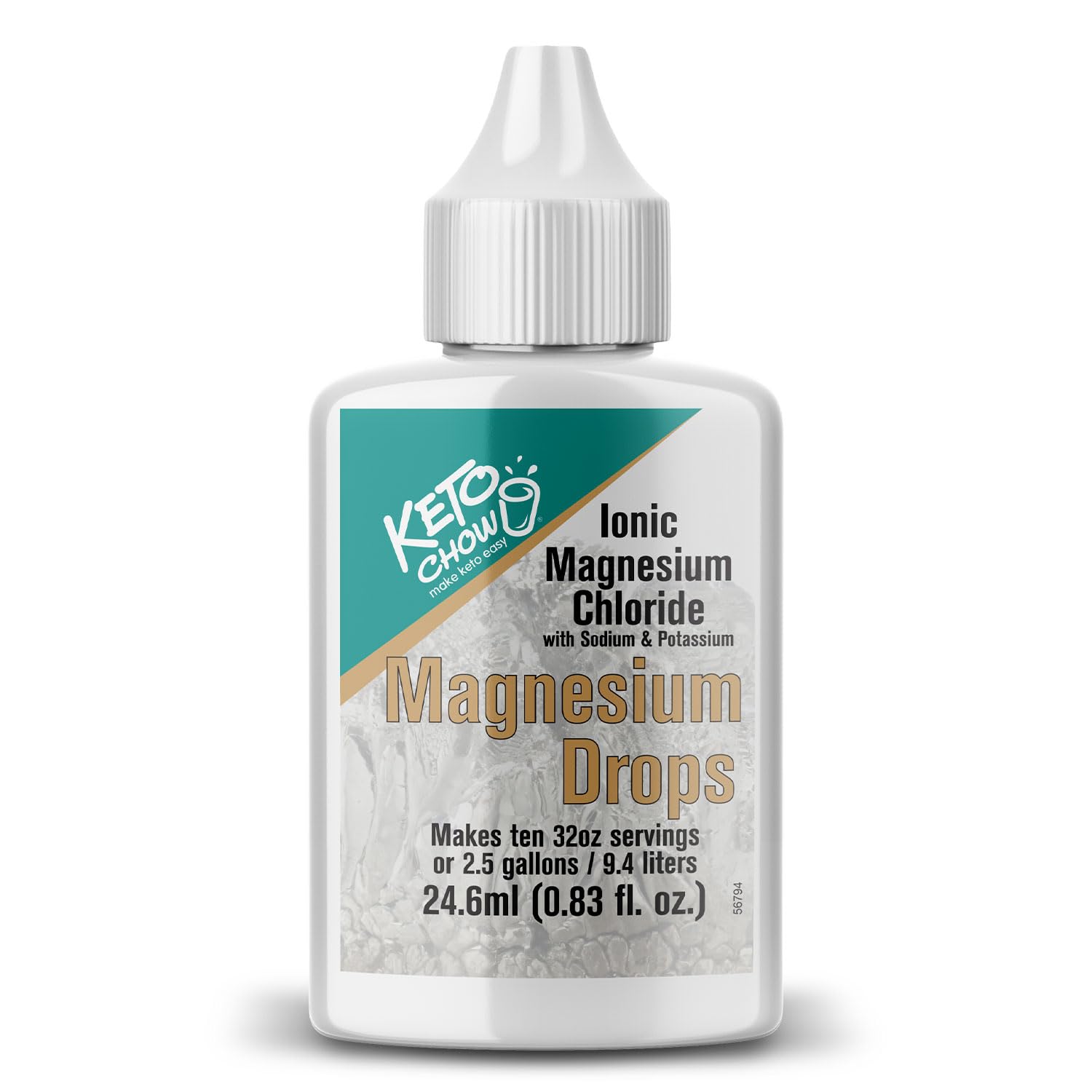 Keto Chow Ionic Magnesium Chloride Supplement Powder 0.83 Fl Oz