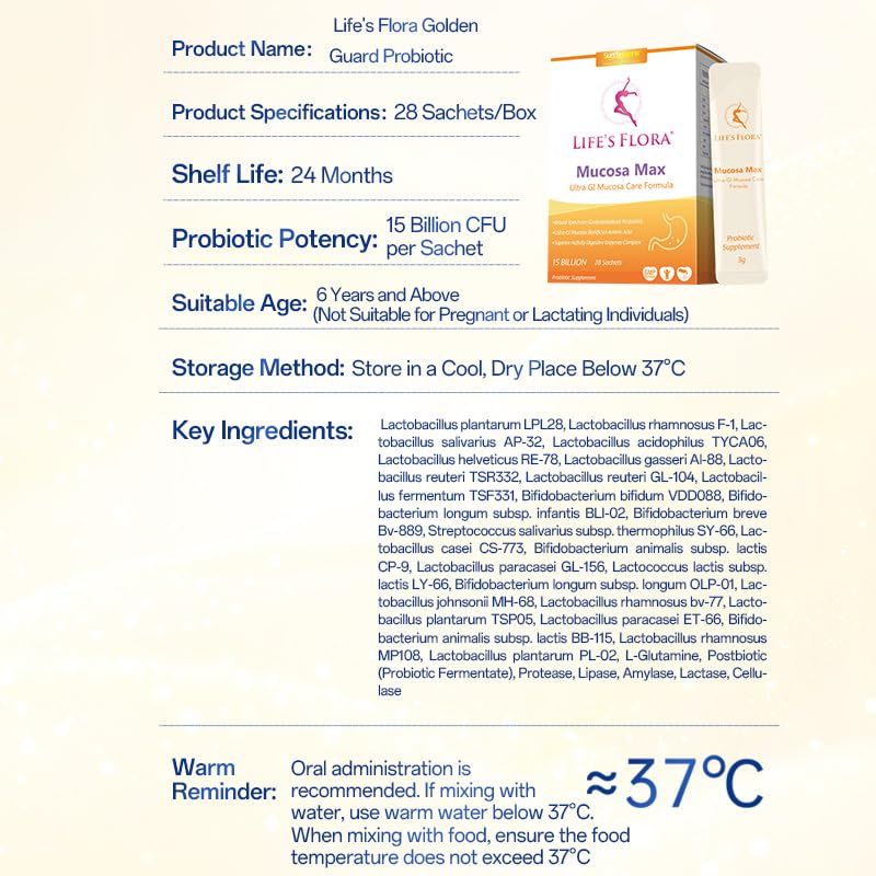 Generic Life's Flora Mucosa Max Probiotic Powder 28