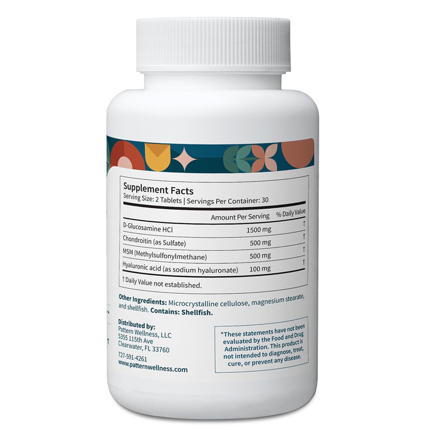 Pattern Wellness Glucosamine Chondroitin Complex 60 Capsules