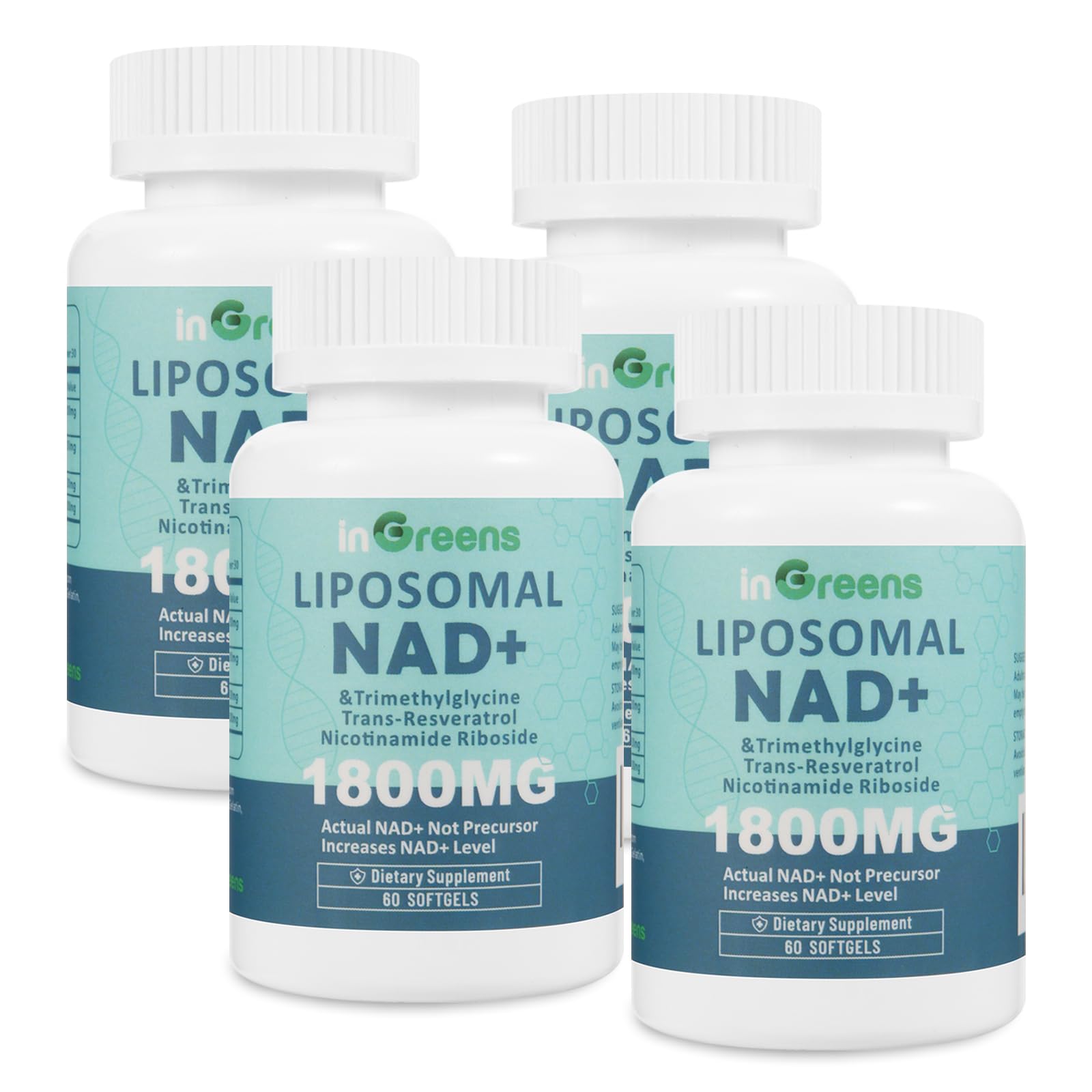 inGreens Liposomal NAD+ Supplement 1800 mg, 240 Softgels