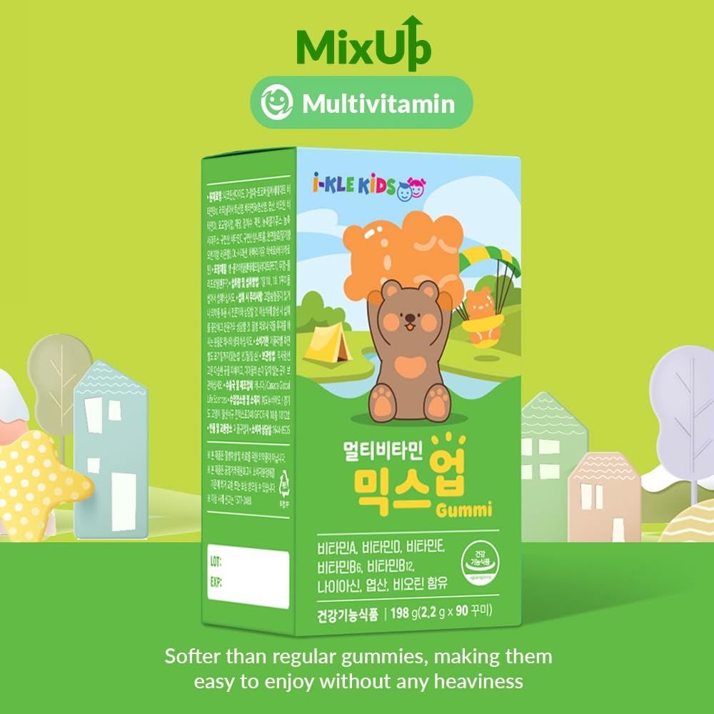 ZIOSTAND MixUp Multivitamin Gummies – Assorted Fruit Flavors, Fun Bear Shape, 90 Gummies