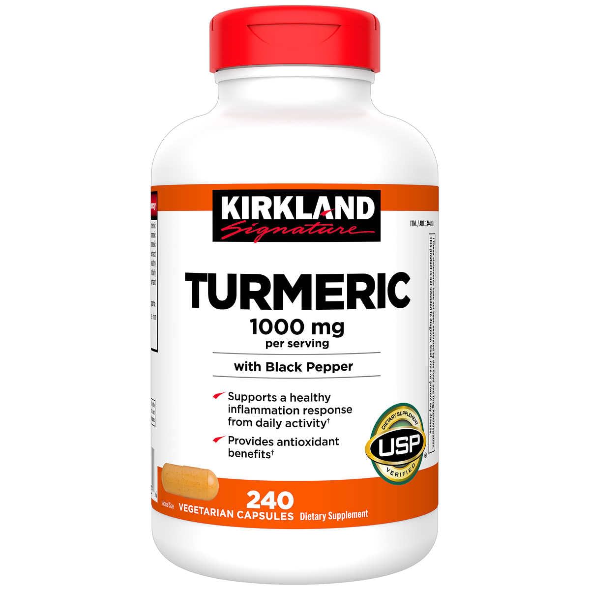 Just Grown Turmeric 1000 mg Capsules, 240 Count