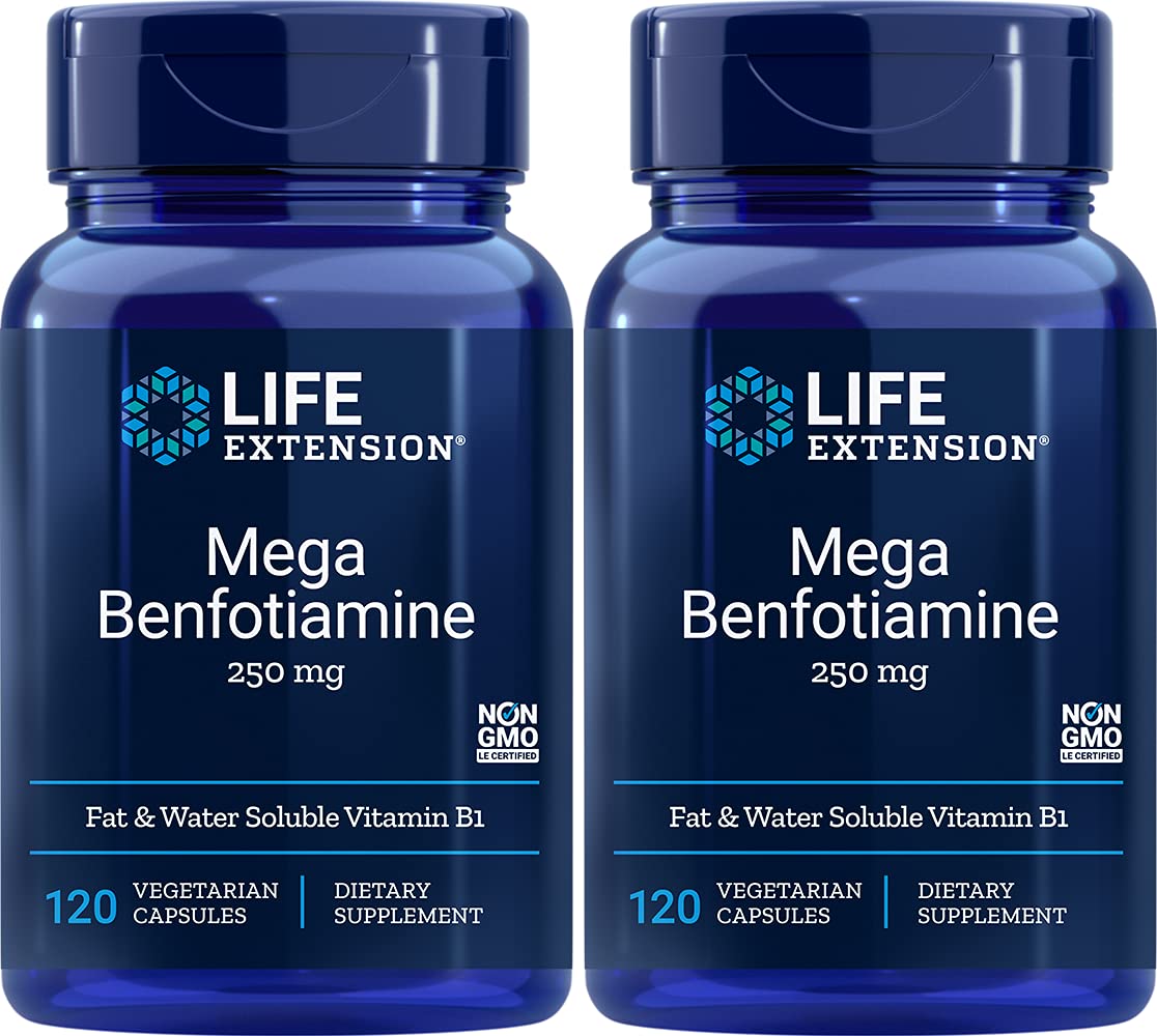 Life Extension Mega Benfotiamine Capsule, 250 Mg, 240 Capsules