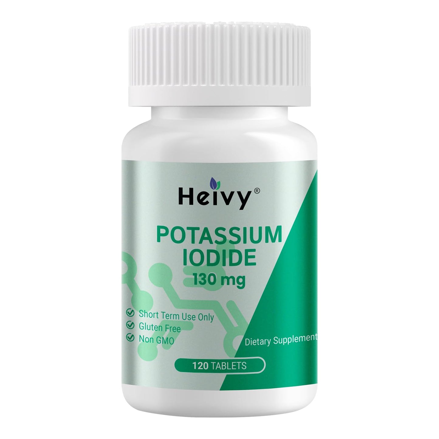 Heivy Potassium Iodide 130mg Tablets, 120 Count