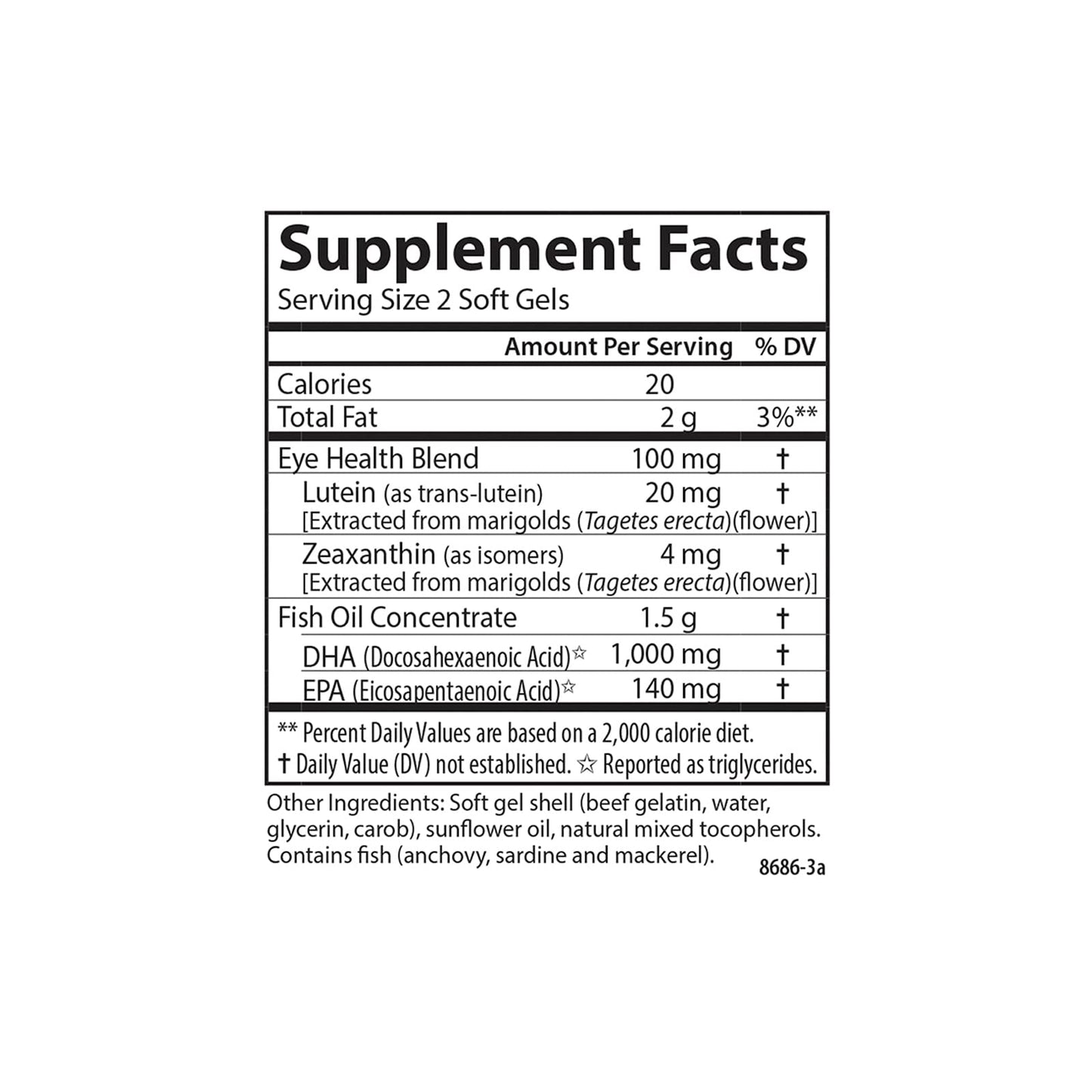 Carlson Right for The Macula Softgels 60 Count