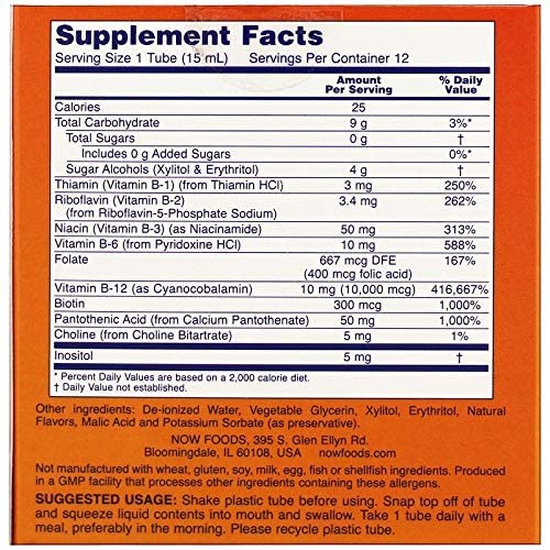 NOW Foods Vitamin B-12 10,000 mcg Capsule, 1 Count
