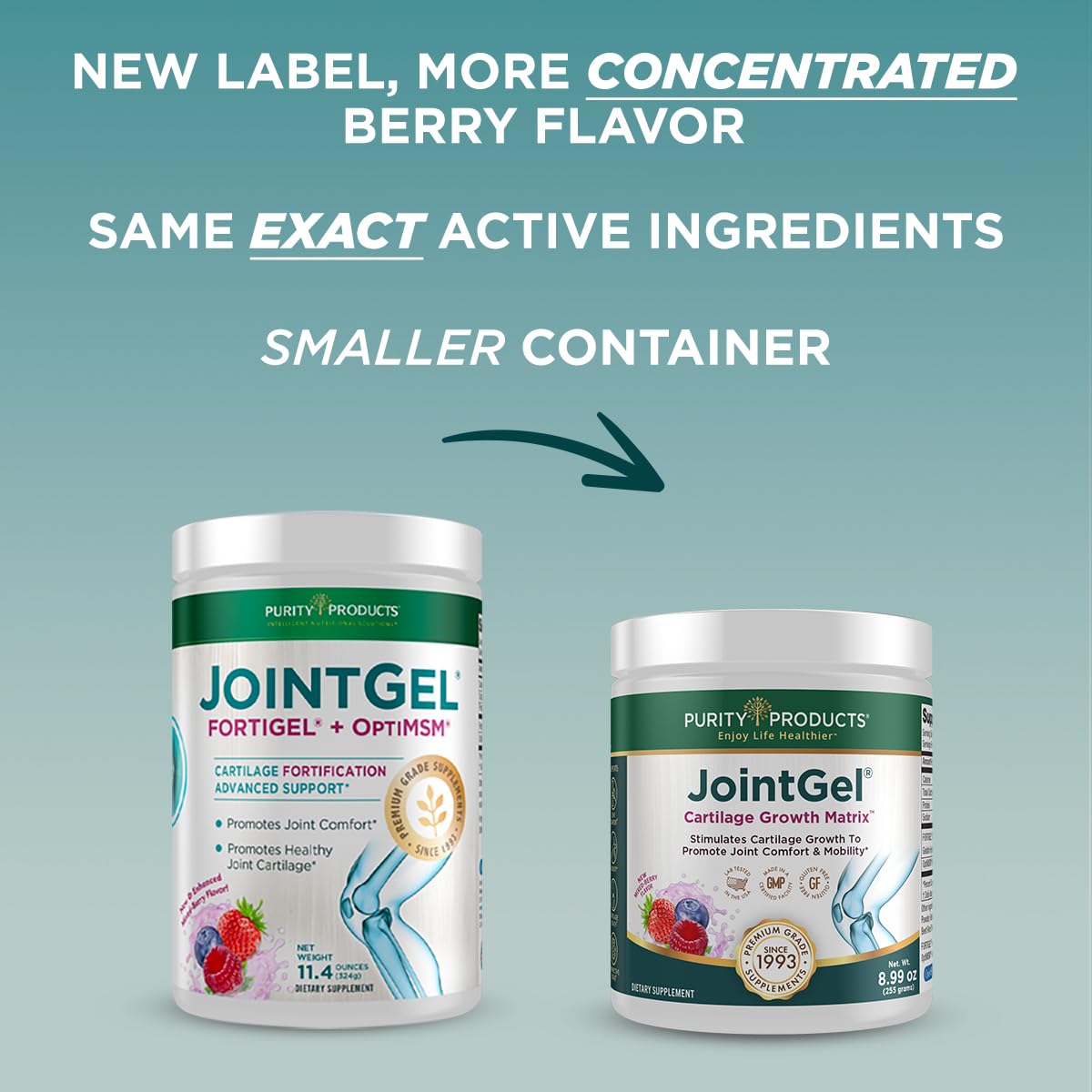 Purity Products Flexuron Joint Formula + Joint Gel Flexuron (Krill Oil, Low Molecular Weight Hyaluronic Acid, Astaxanthin) - Joint Gel Berry Powder (Bioactive Collagen Peptides + MSM) Gel, Powder 2