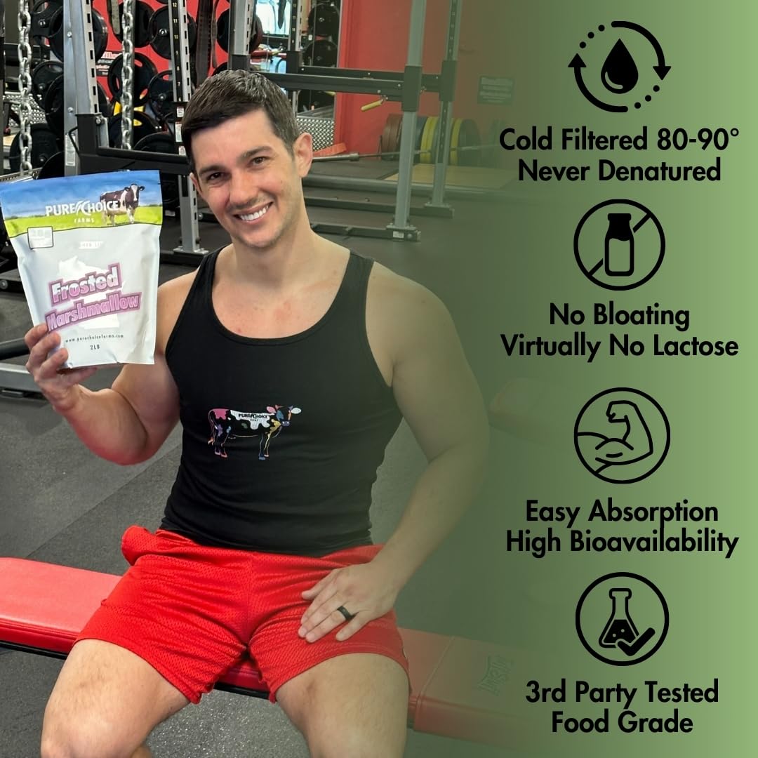 Pure Choice Whey Frosted Marshmallow Whey Protein Isolate Powder, 32 Servings