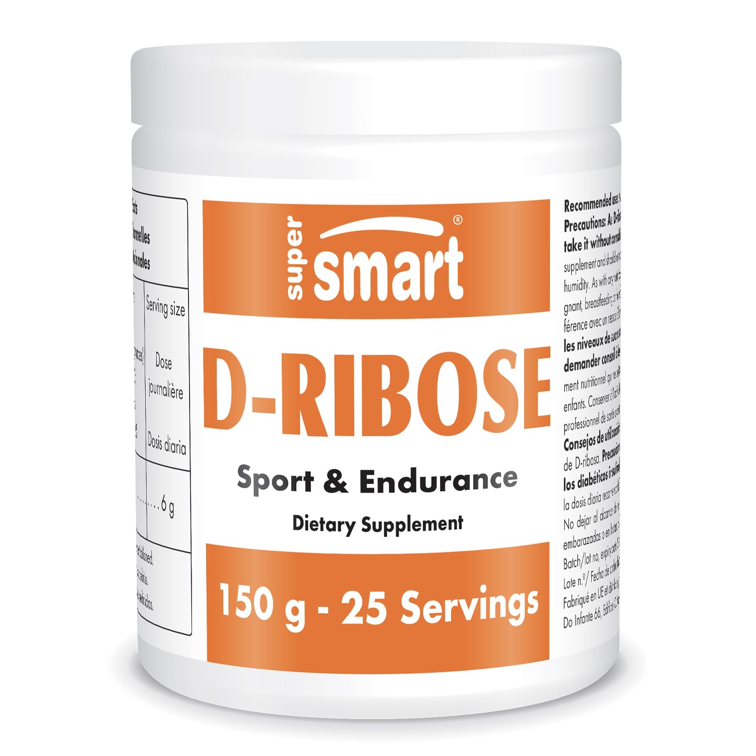 Supersmart D-Ribose Powder, 5.29 Ounce