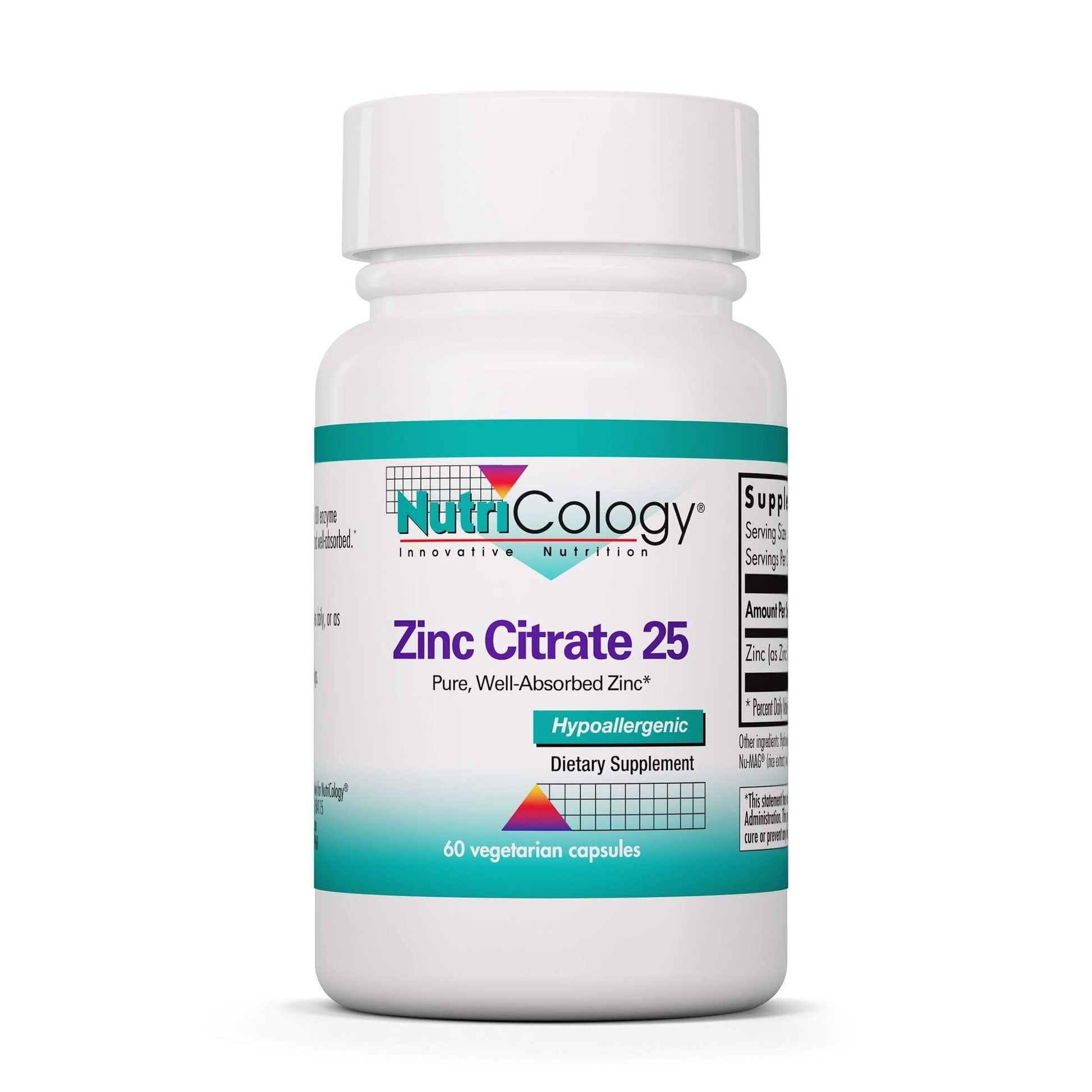Allergy Research Group Zinc Citrate Capsules 60
