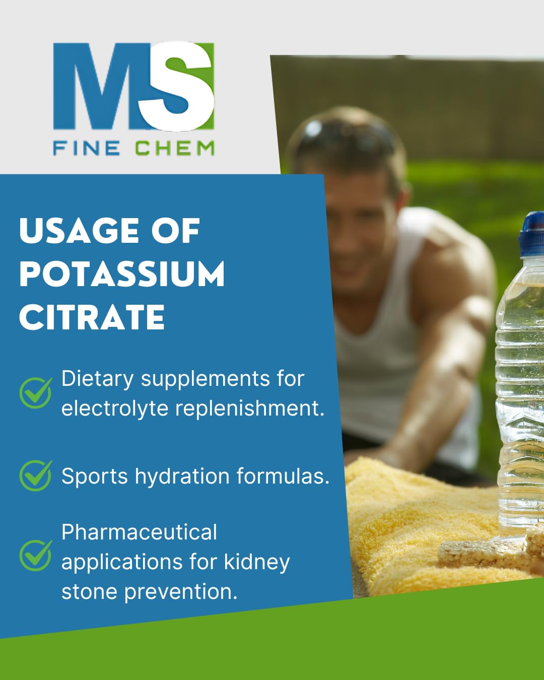 MS Finechem Potassium Citrate Powder 17.64 Ounce