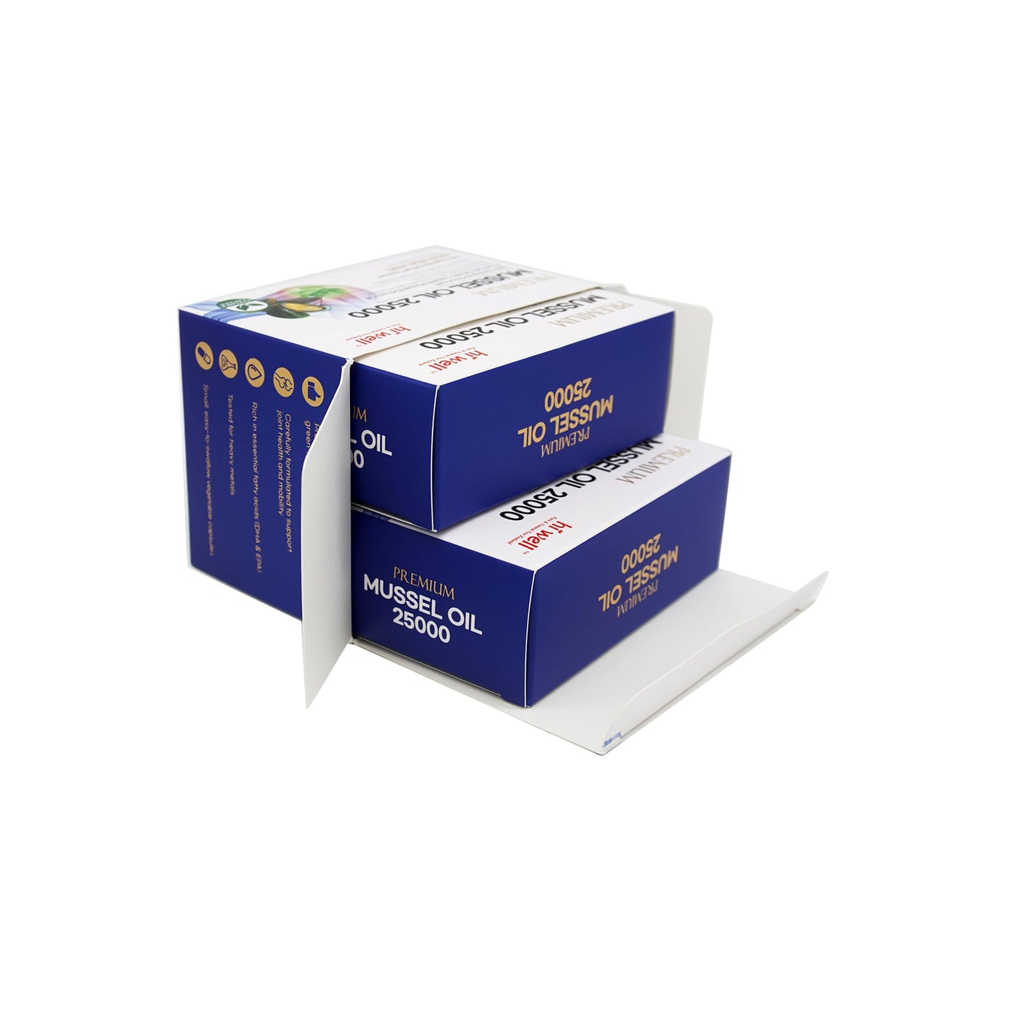 Hi Well Premium Mussel 25000 Softgel Capsules, 600 Softgel Capsules