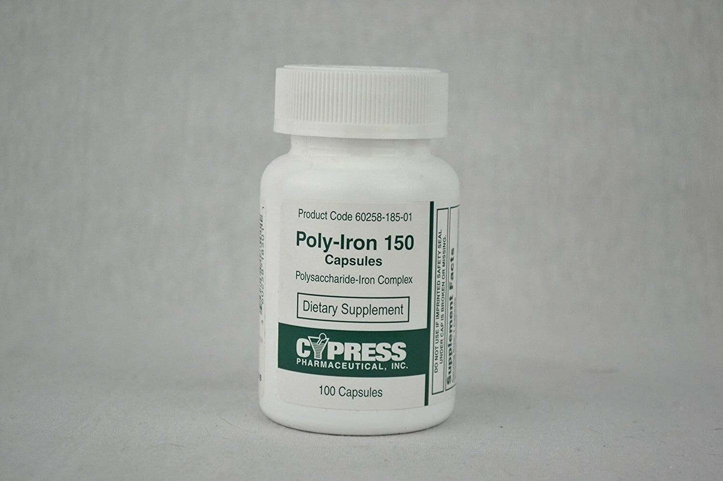 Cypress Pharmaceutical Poly-Iron 150 mg Capsule, 200 Capsules