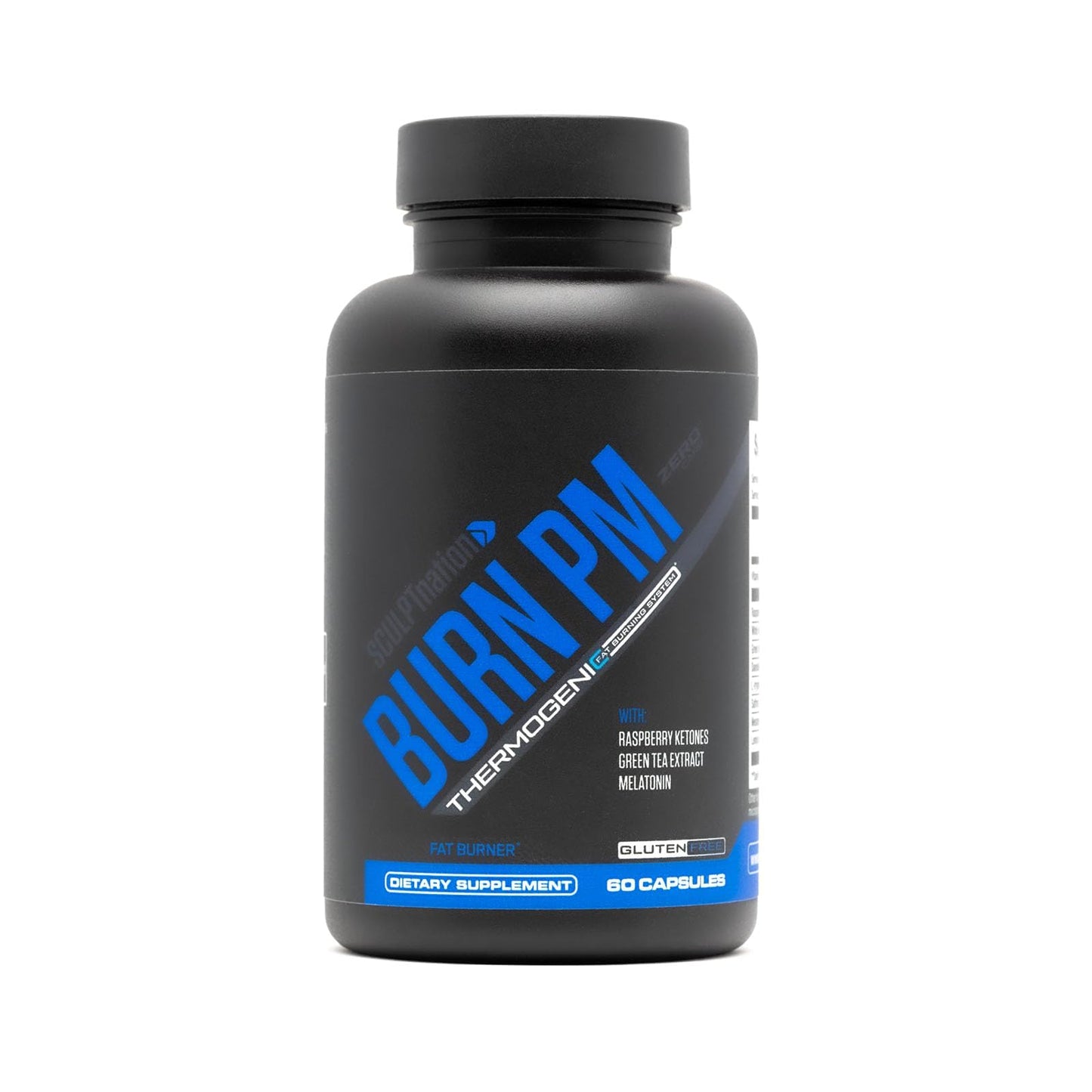 Sculpt Nation Burn PM Night Time Fat Burner - Appetite Suppressant and Weight Loss Support Capsules, 60 Count