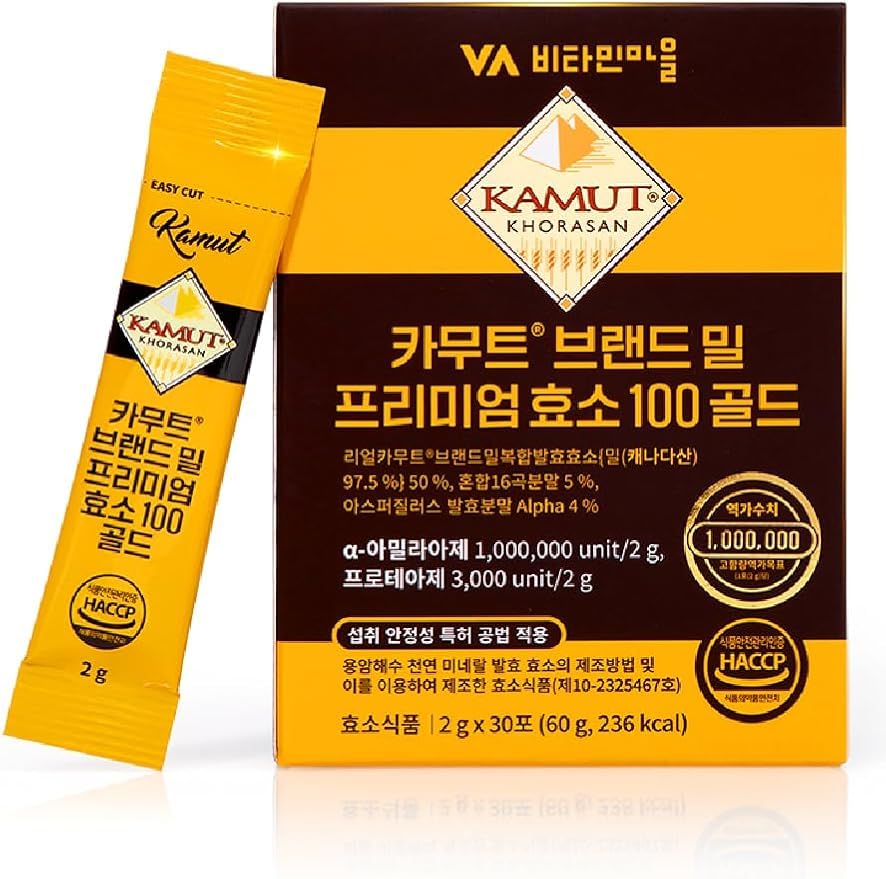 VA비타민마을 Kamut Brand Wheat Premium Enzyme Powder 100 Gold, 2g x 30 Sticks
