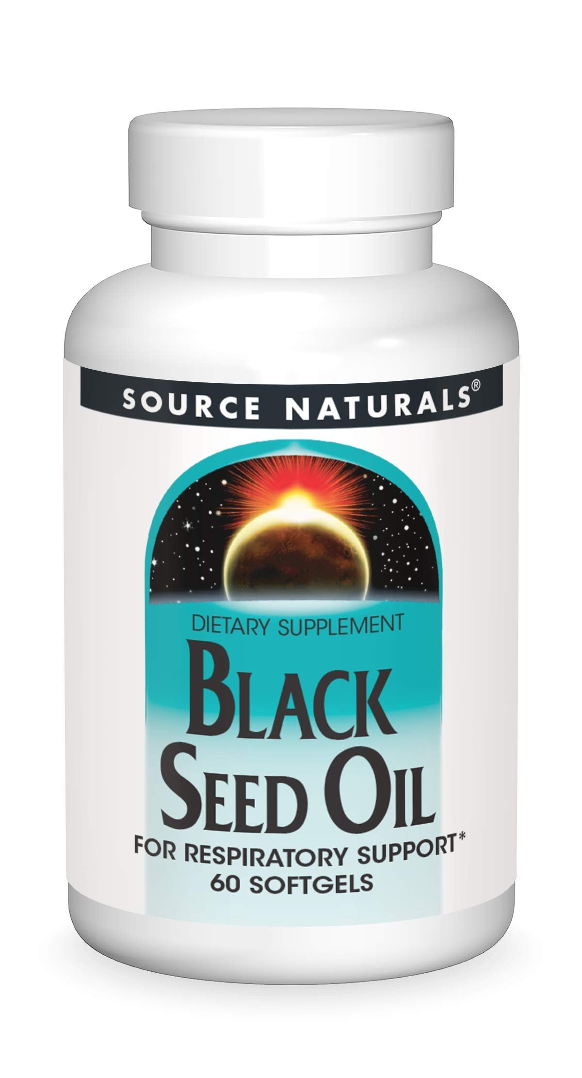 Source Naturals Black Seed Oil for Respritory Support Softgels 60