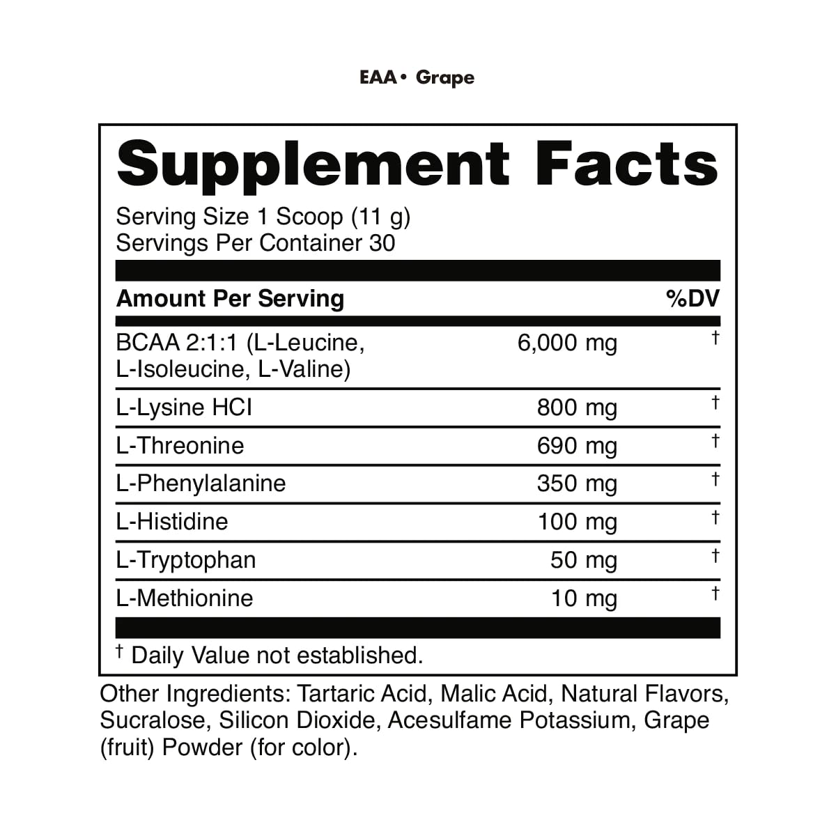 Bucked Up Essential Amino Acids EAA Powder, 1 Ounce