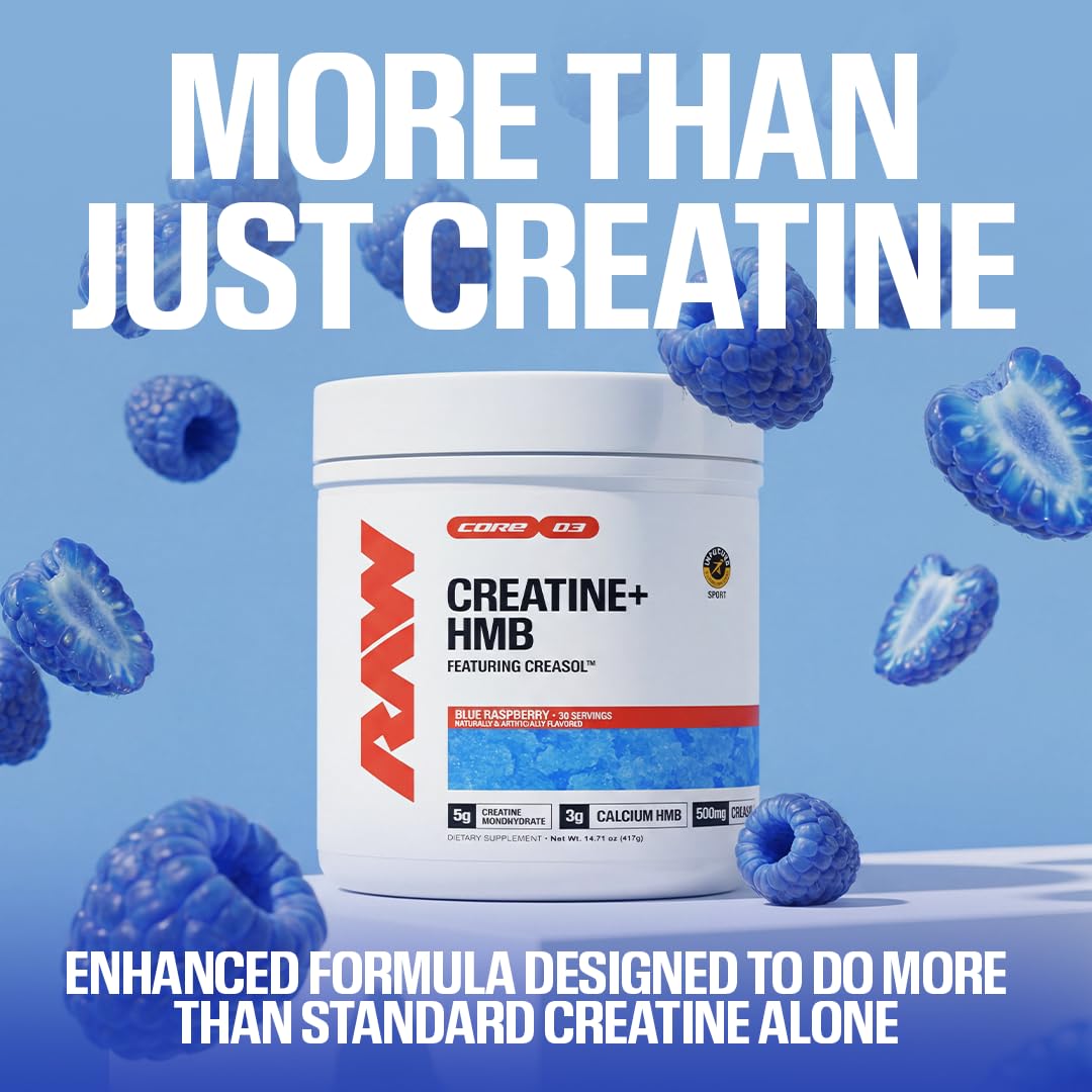 RAW Creatine Plus Powder 14.71 Ounce