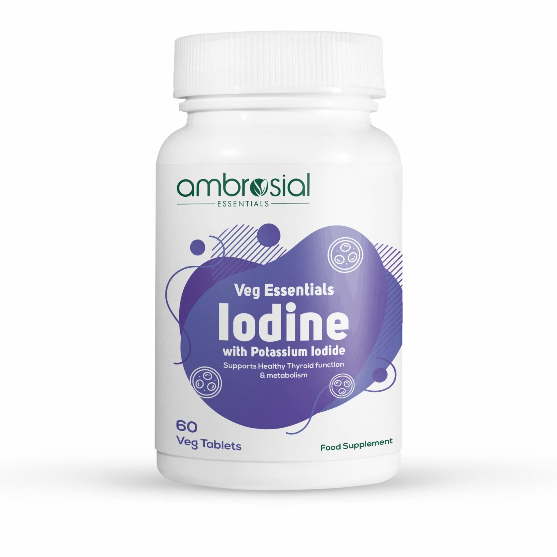 Ambrosial Iodine 5000mcg Tablets, 60 Count