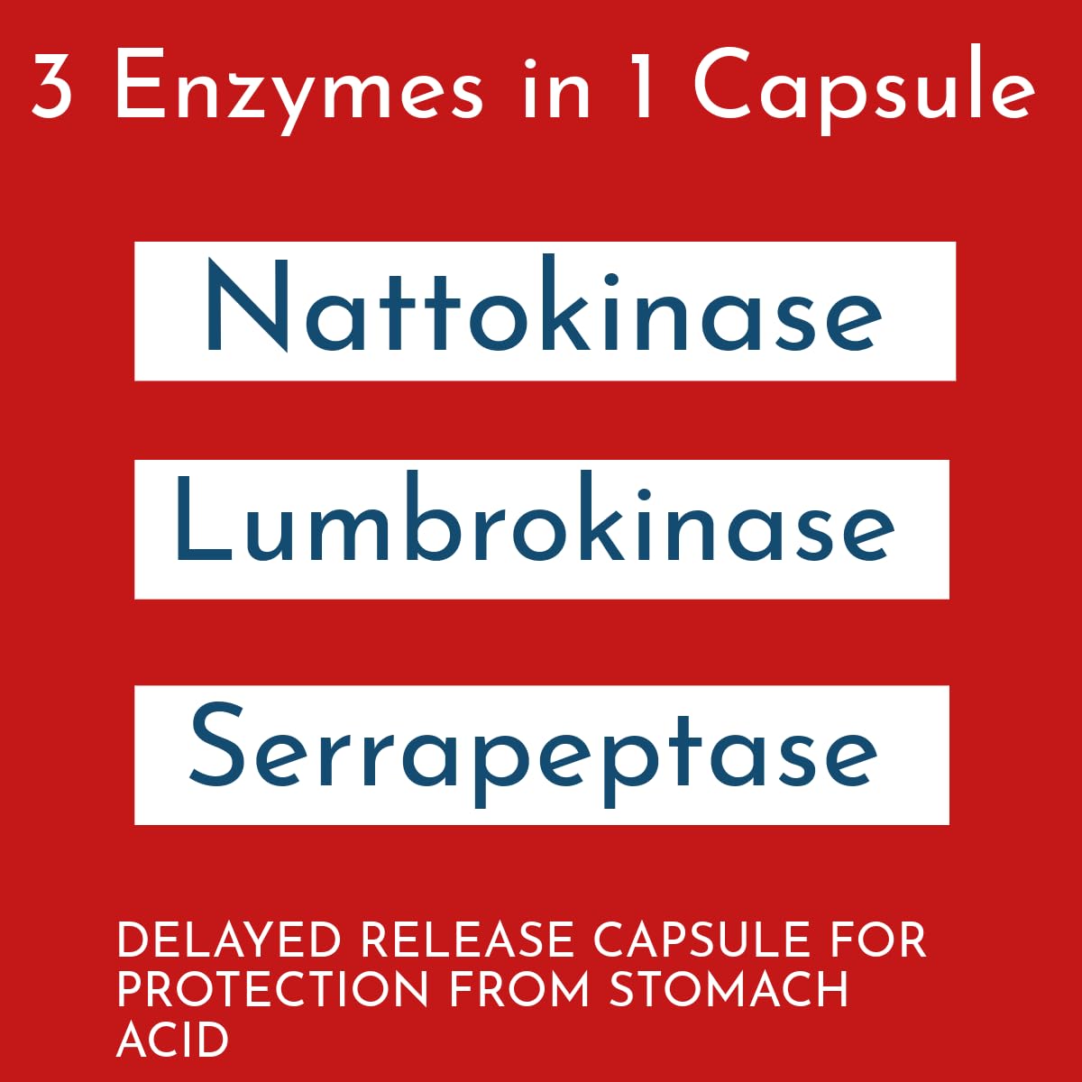 iEnzymes Lumbroke Advanced Lumbrokinase Enzymes 900,000 IU per Capsule, 30 Capsules