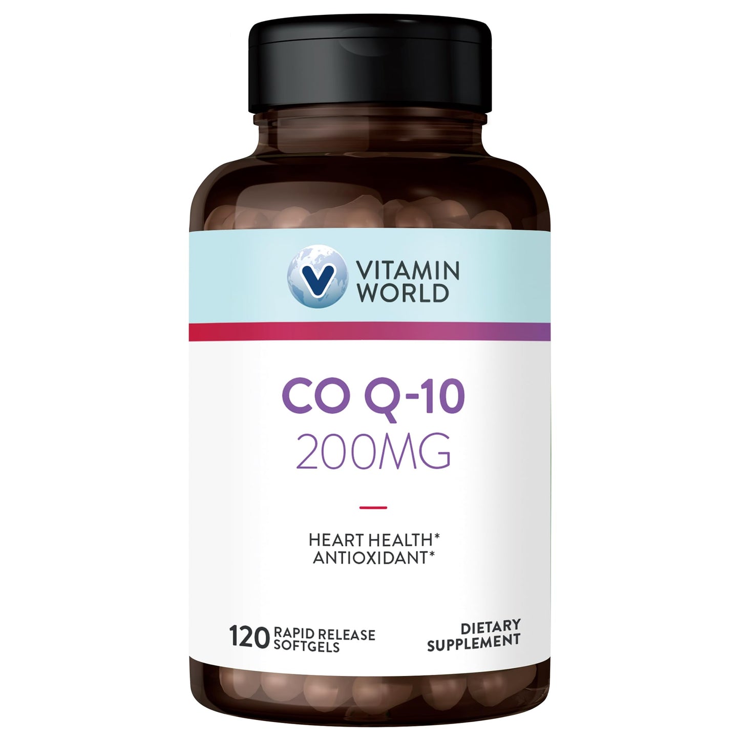 Vitamin World CoQ10 200 mg Softgels, 120 Softgels