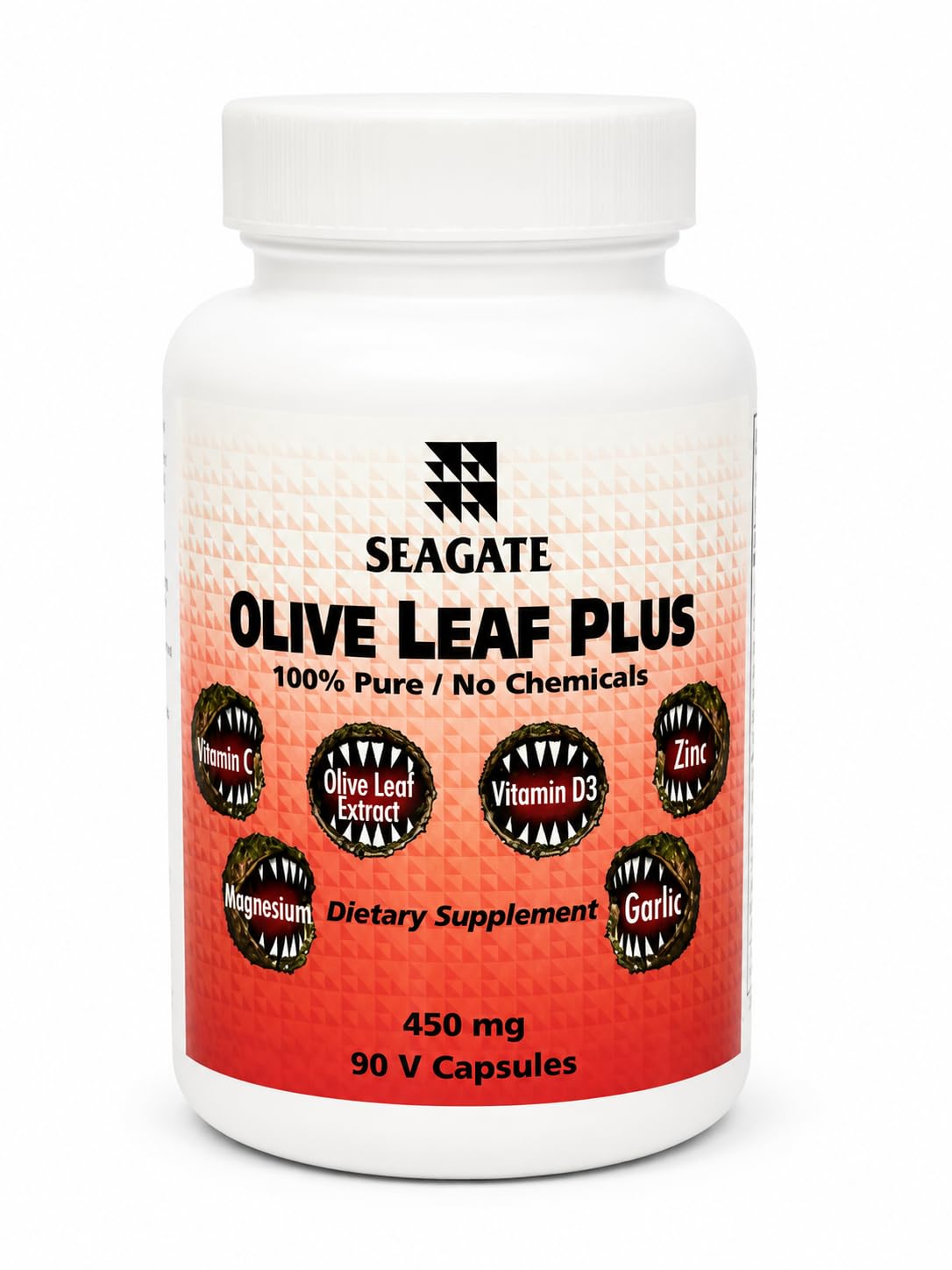 Seagate Olive Leaf Plus 450mg Capsule 90 Count