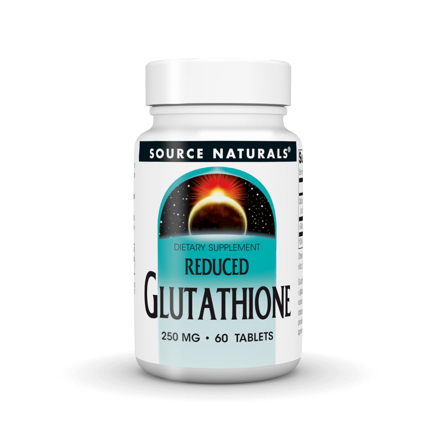 Source Naturals Reduced Glutathione, Antioxidant for Liver Support, 250mg Tablet, 60 Tablets