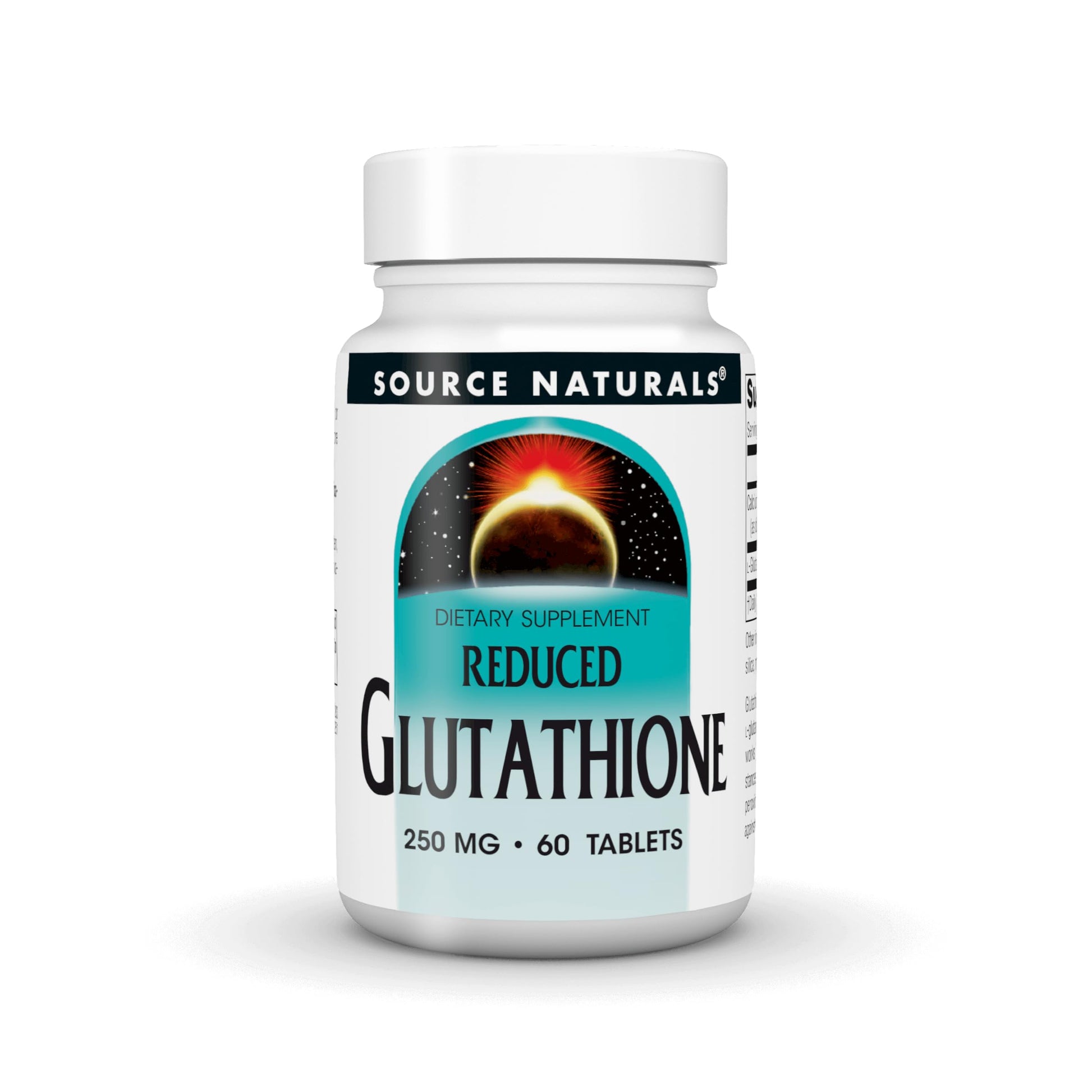 Source Naturals Reduced Glutathione, Antioxidant for Liver Support, 250mg Tablet, 60 Tablets