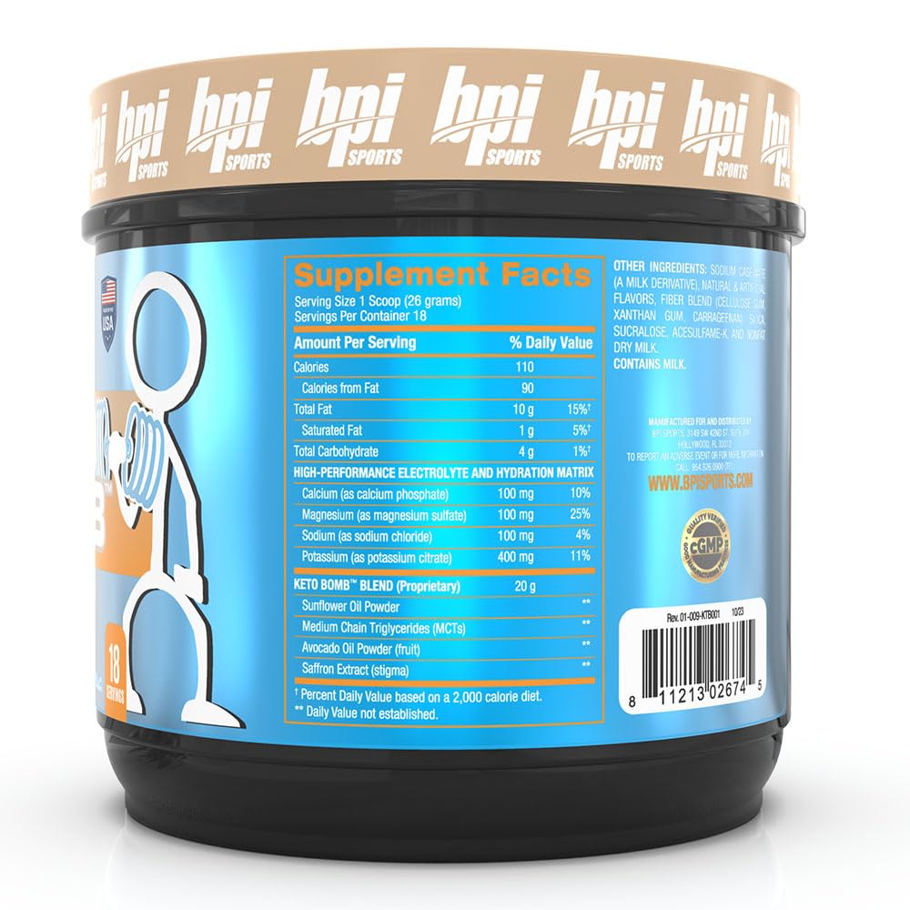 BPI Sports Keto Bomb Powder 16.5 oz