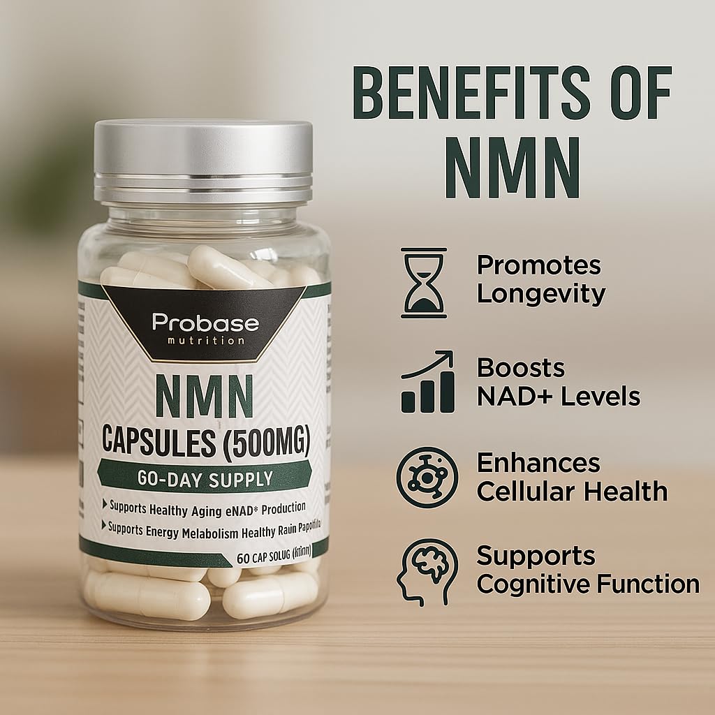 Probase Nutrition Longevity Pure NMN Capsules 60 Count
