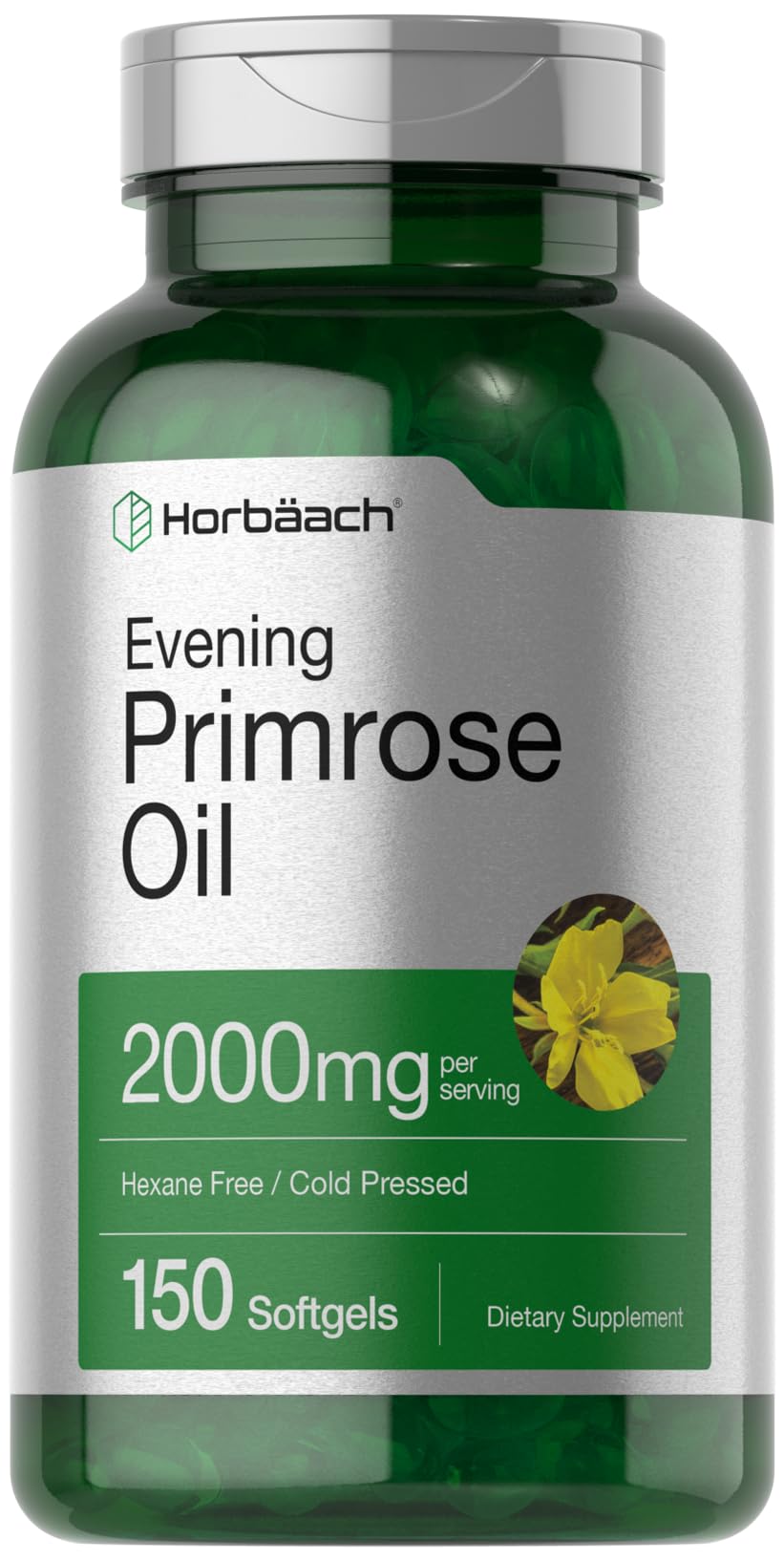 Horbäach Evening Primrose Oil Softgels 150 Count